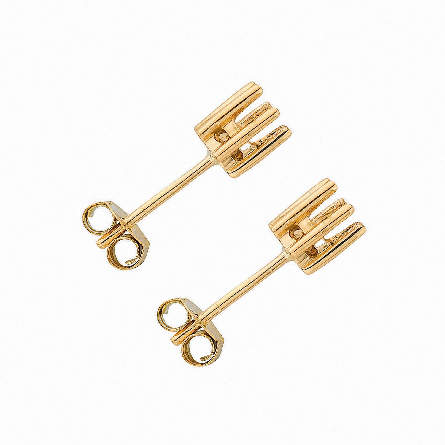 18ct 9ct Yellow Gold Earrings Mount 0.70-0.75ctw