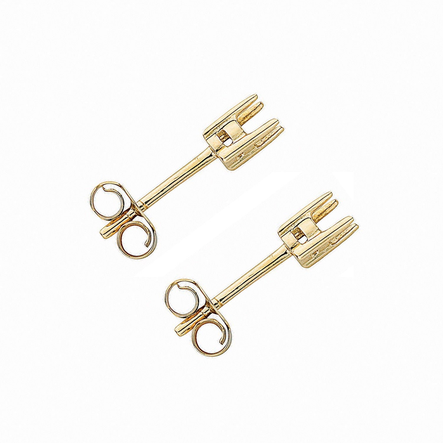 9ct 9ct Yellow Gold Earrings Mount 0.20ctw