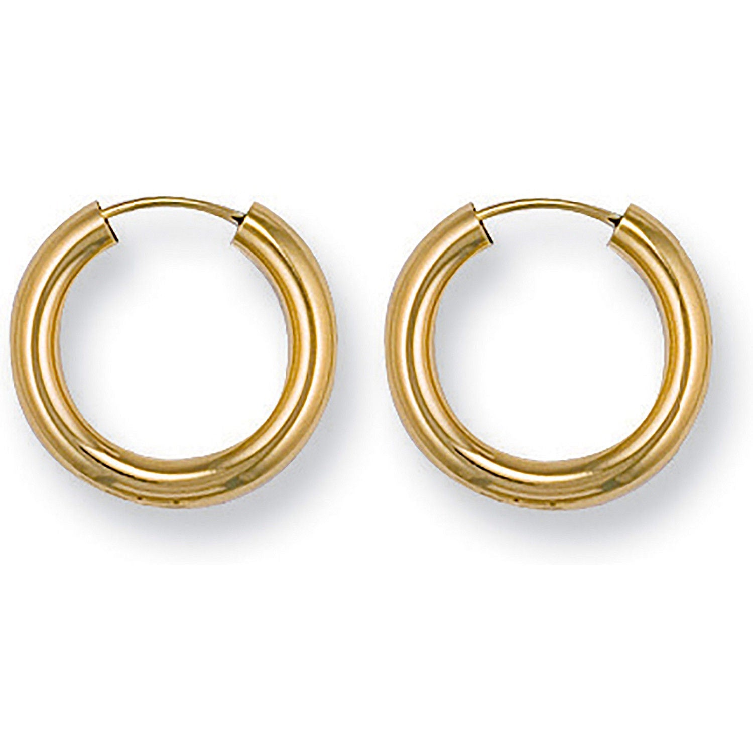 9ct Yellow Gold 18mm Sleepers