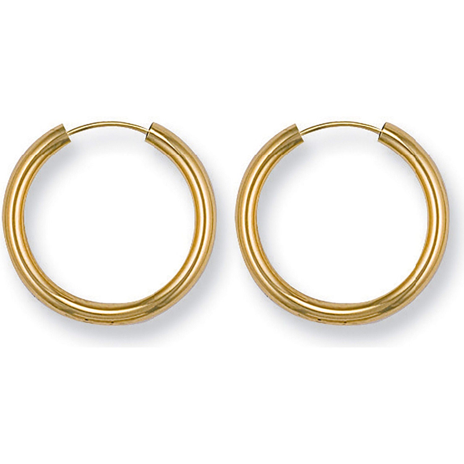 9ct Yellow Gold 23mm Sleepers