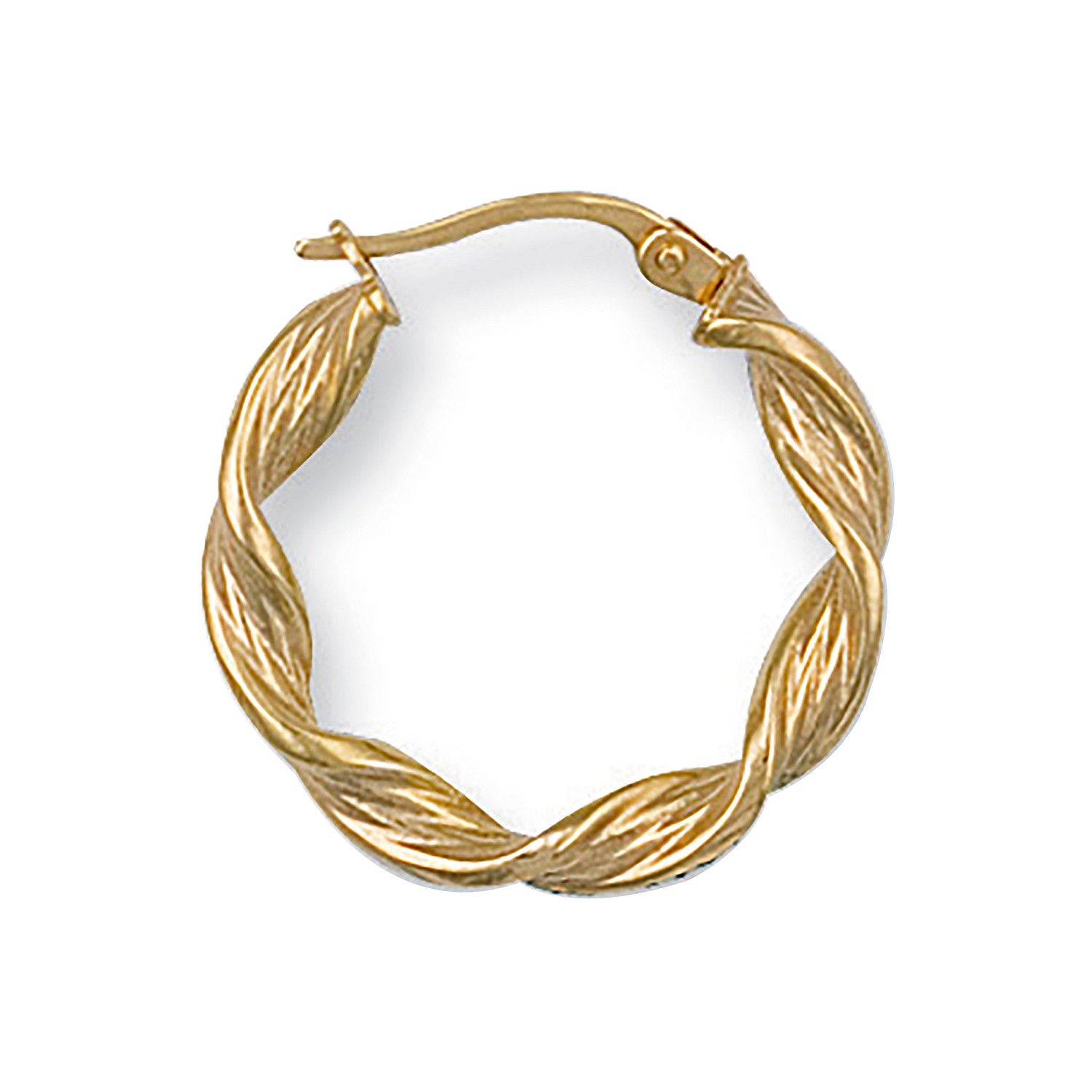 Y/G 22mm Twisted Hoop Earrings