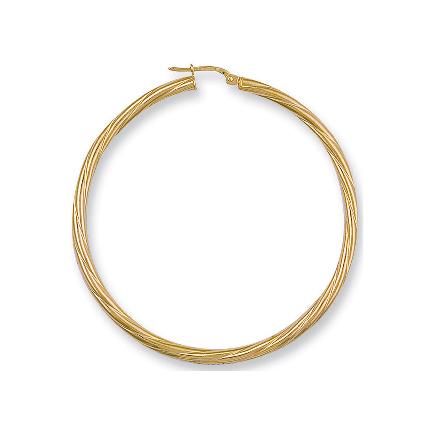 G 54mm Twisted Hoop Earrings