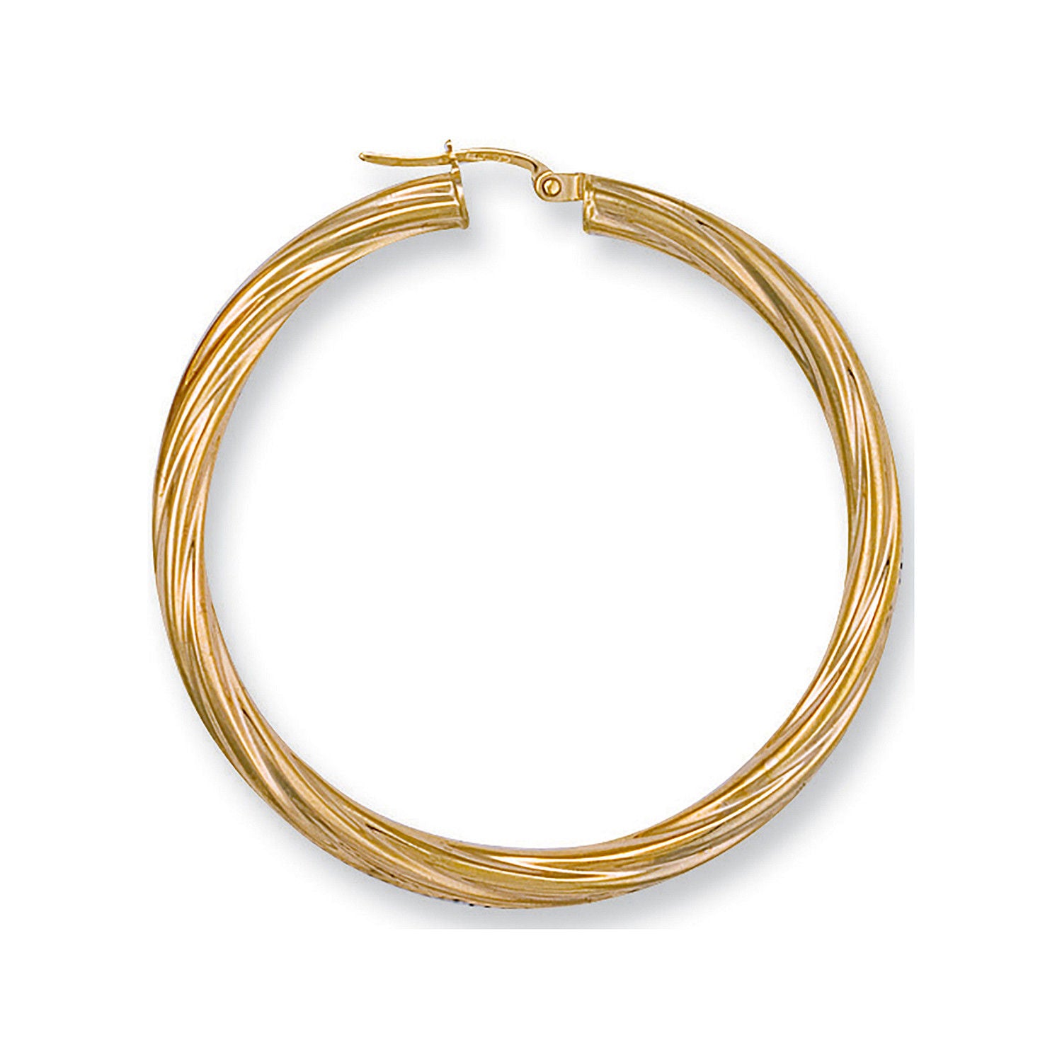 Y/G 47mm Twisted Hoop Earrings