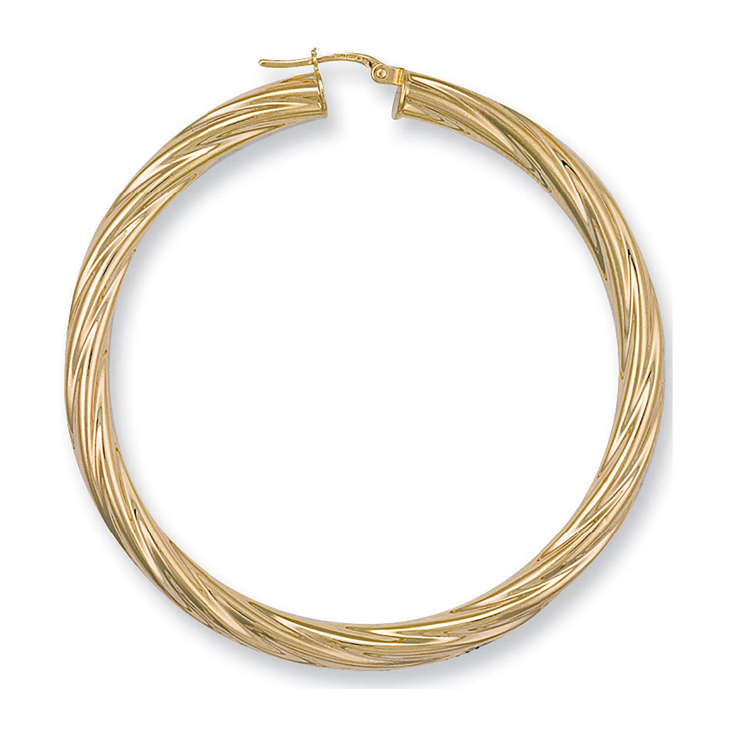 G 59mm Twisted Hoop Earrings
