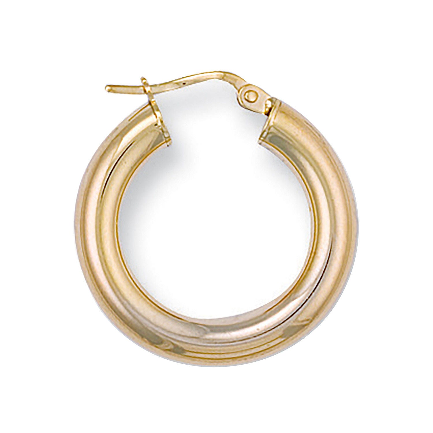 G 24mm Round Tube Hoop Earrings
