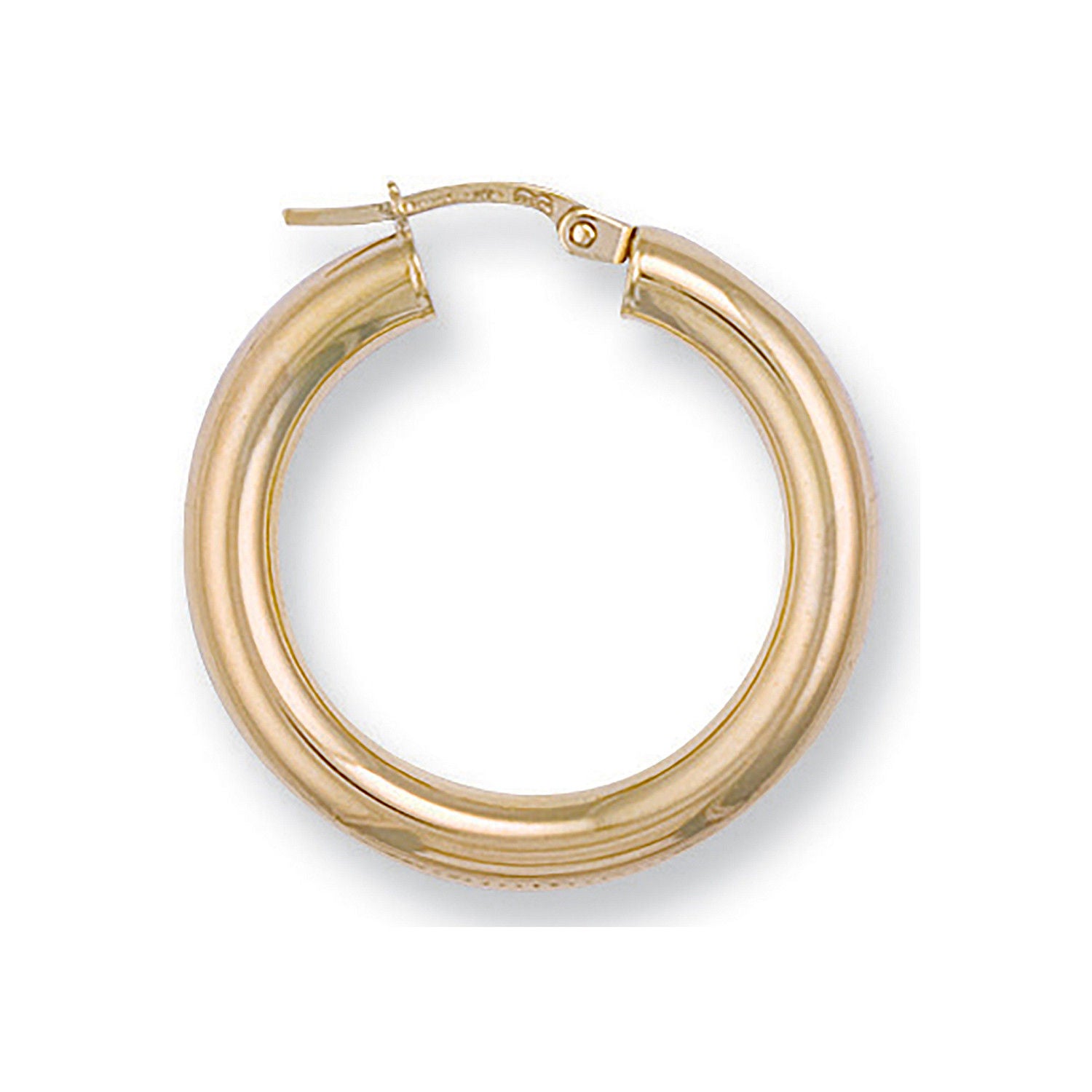 G 28mm Round Tube Hoop Earrings
