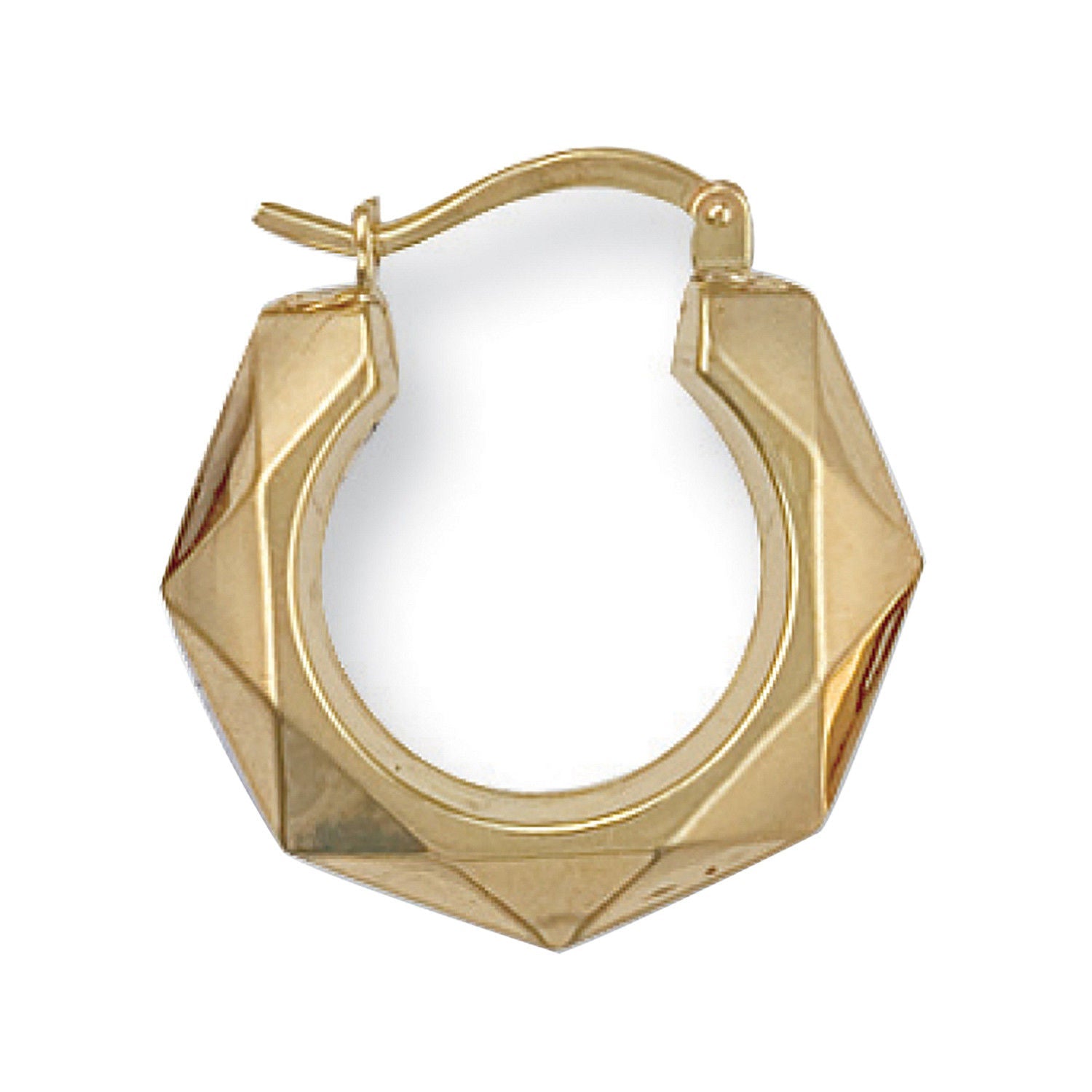 9ct Yellow Gold 19mm Fancy Creoles