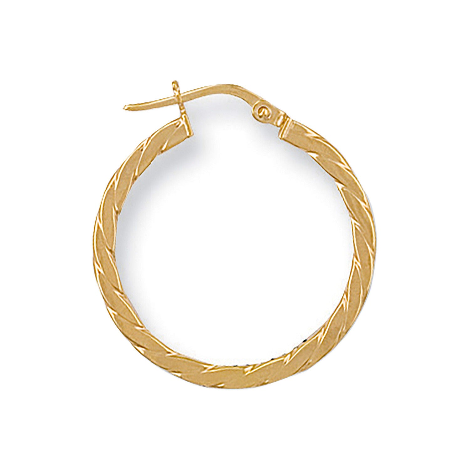 G 24mm Twisted Hoop Earrings