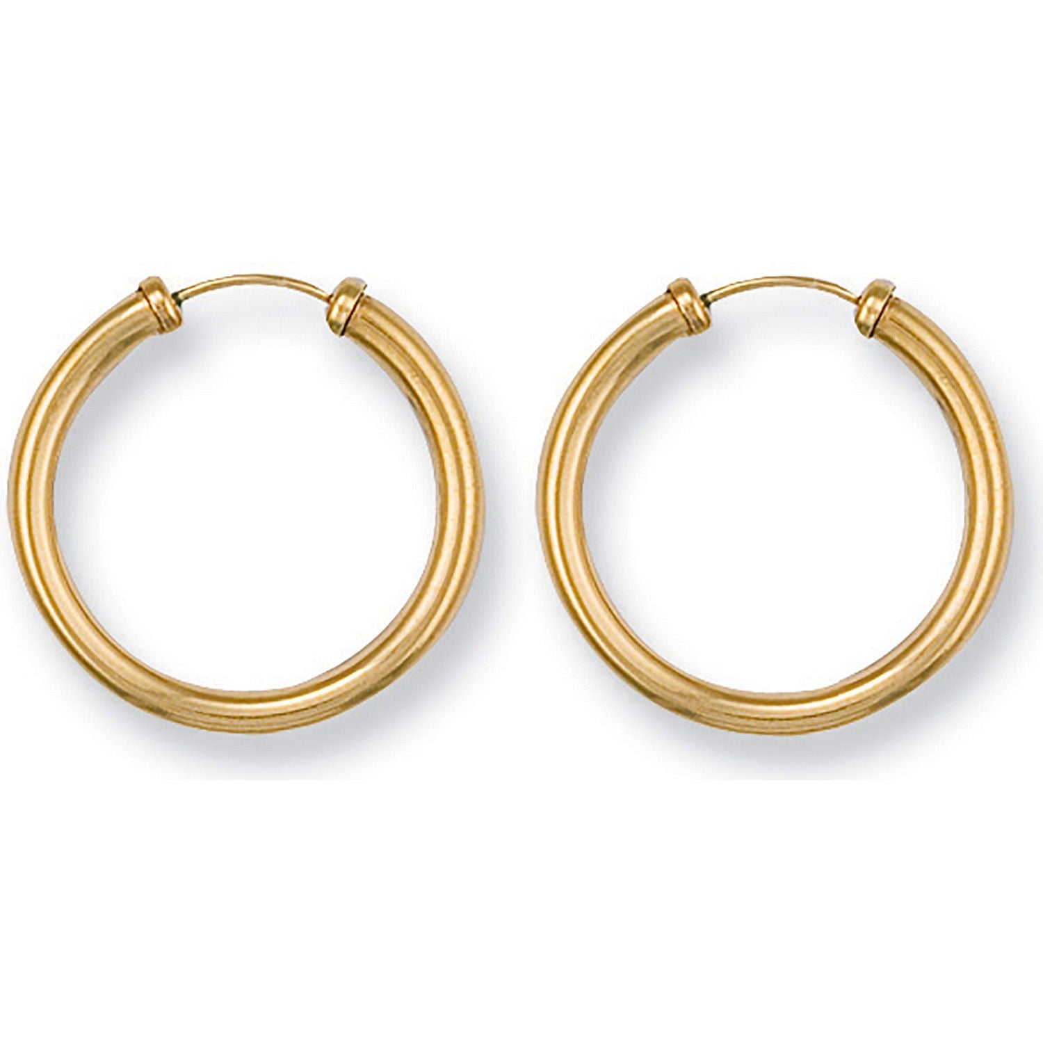 9ct Yellow Gold 23mm Caped Sleepers