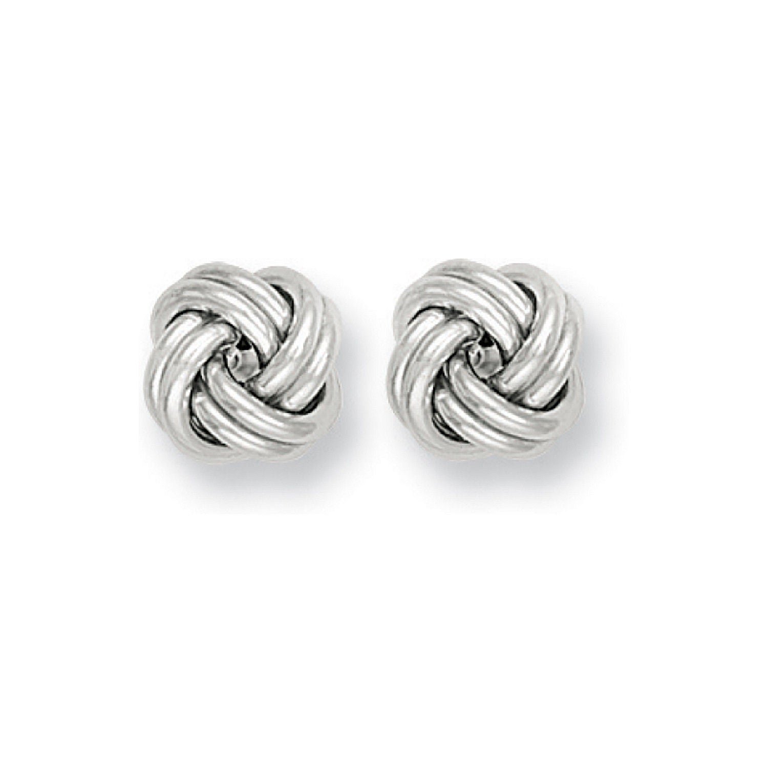 G 10mm Knot Stud Earrings