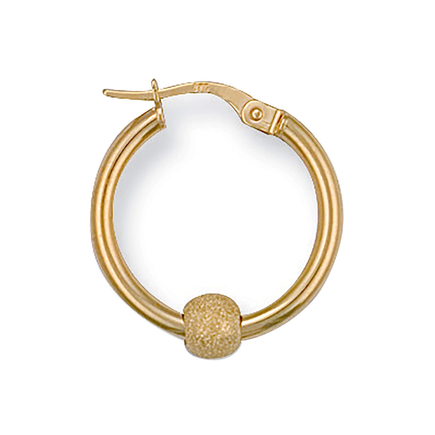 G 20mm Glitter Ball Hoop Earrings