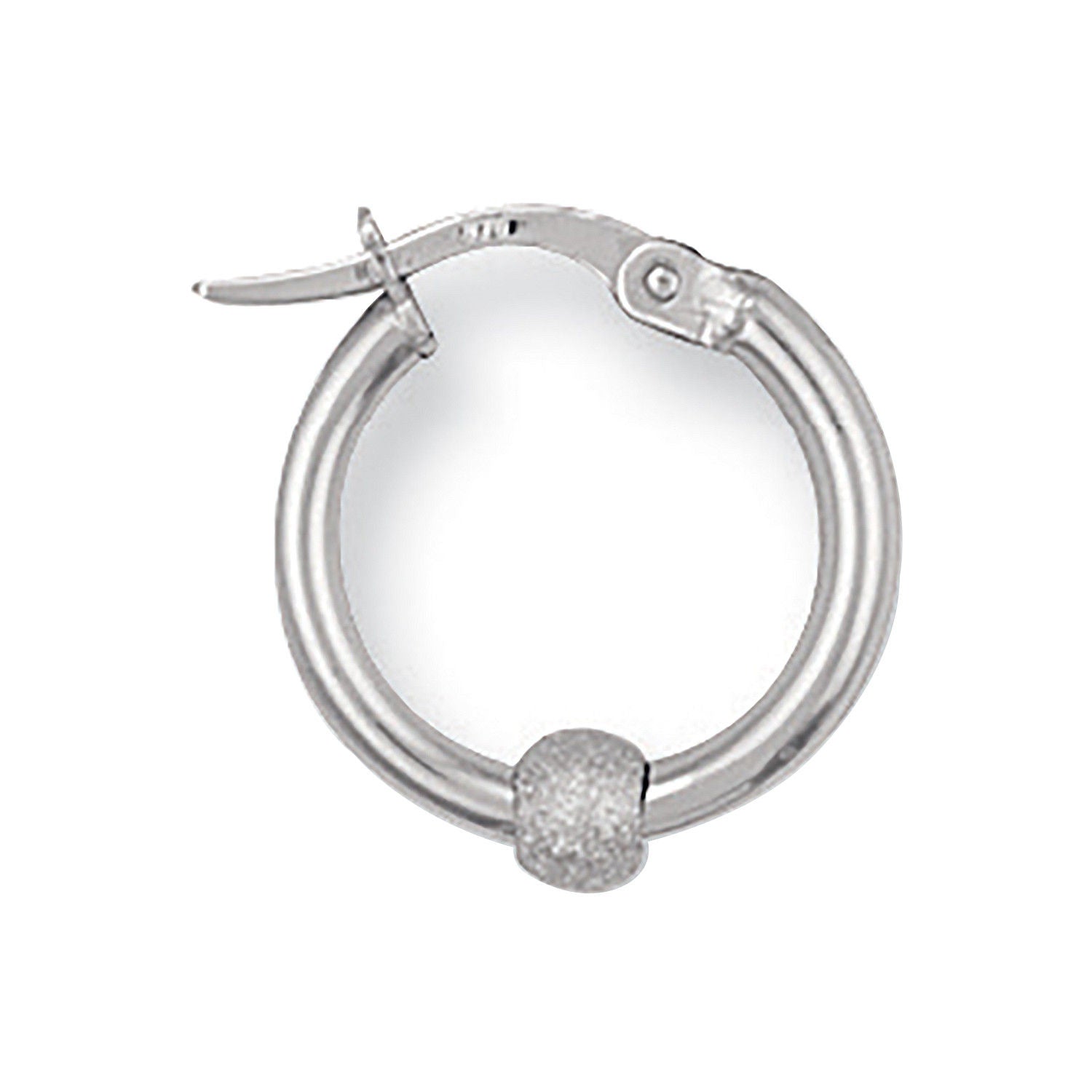 G 17mm Glitter Ball Hoop Earrings