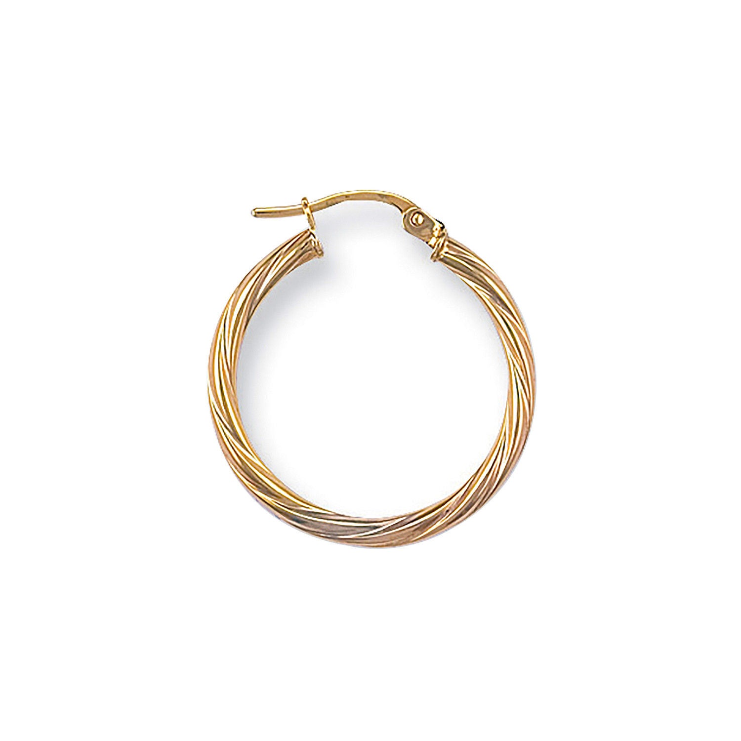 Y/G 23mm Twisted Hoop Earrings
