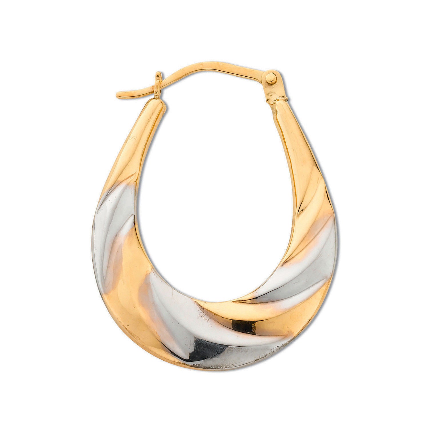 G Oval Hoop Earrings