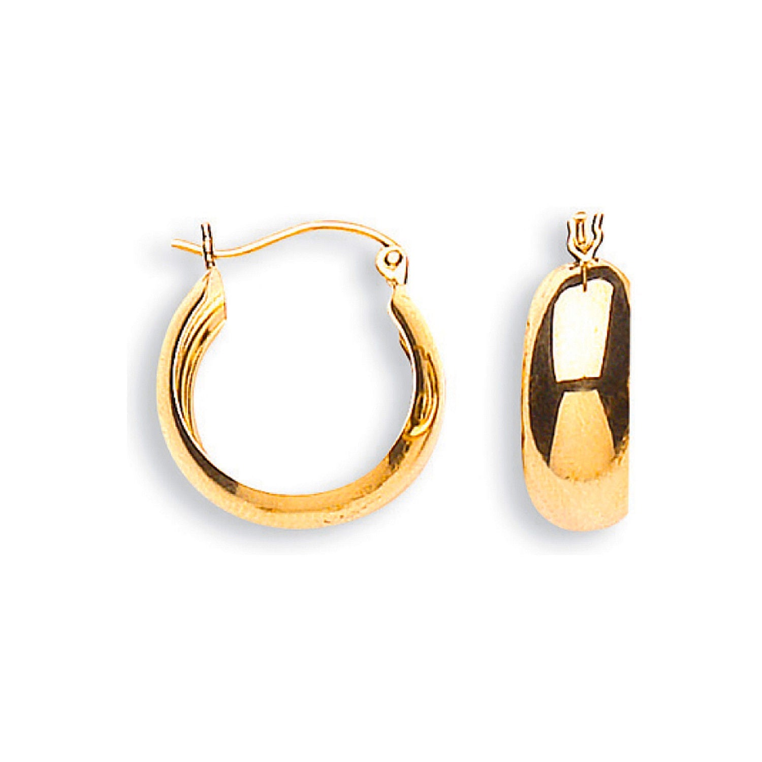 9ct Yellow Gold 17mm Hoop Earrings