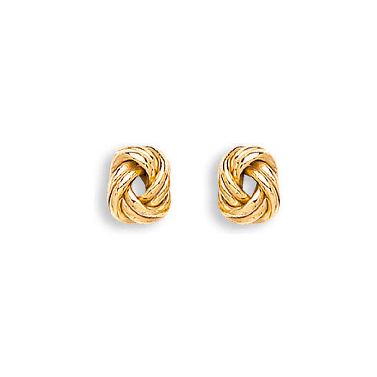 G 9mm Knot Stud Earrings