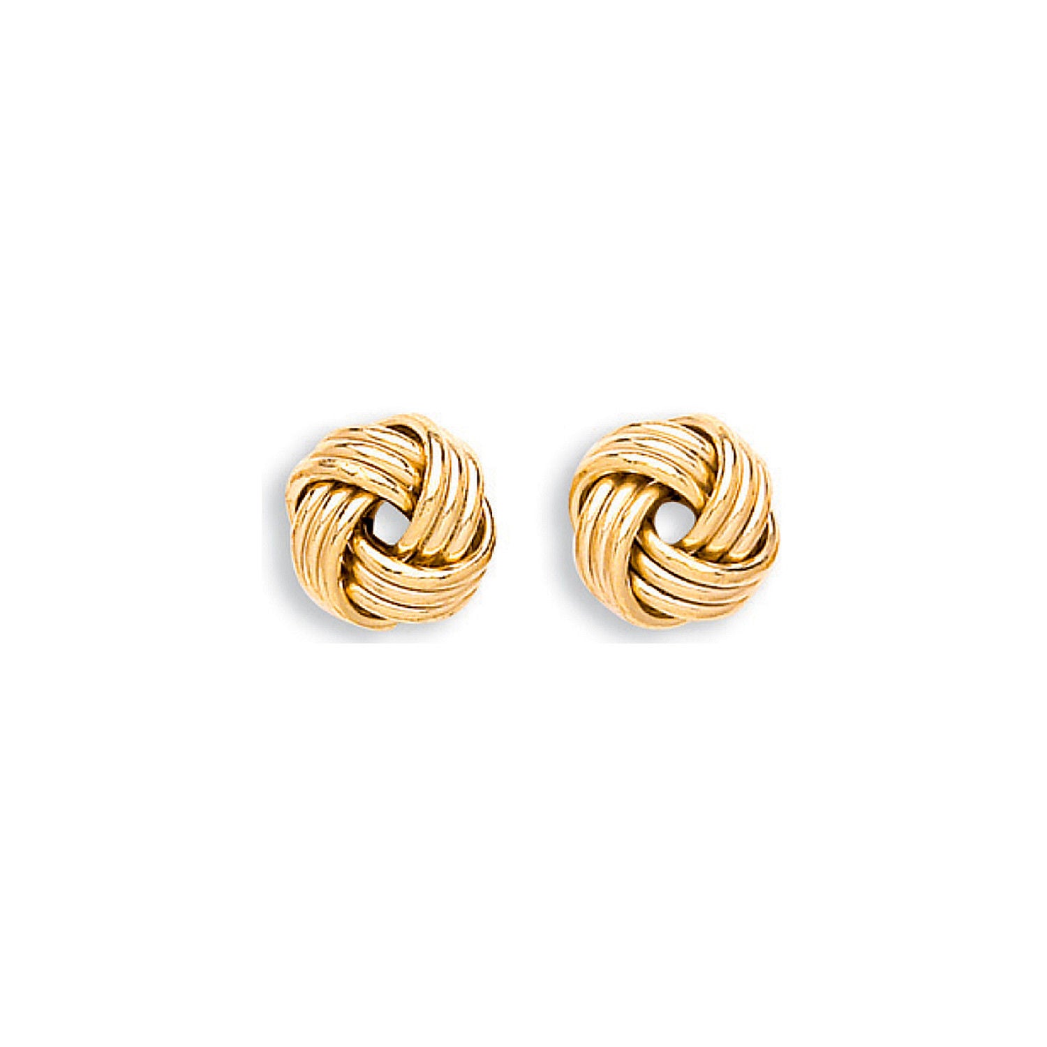 G 10mm Knot Stud Earrings