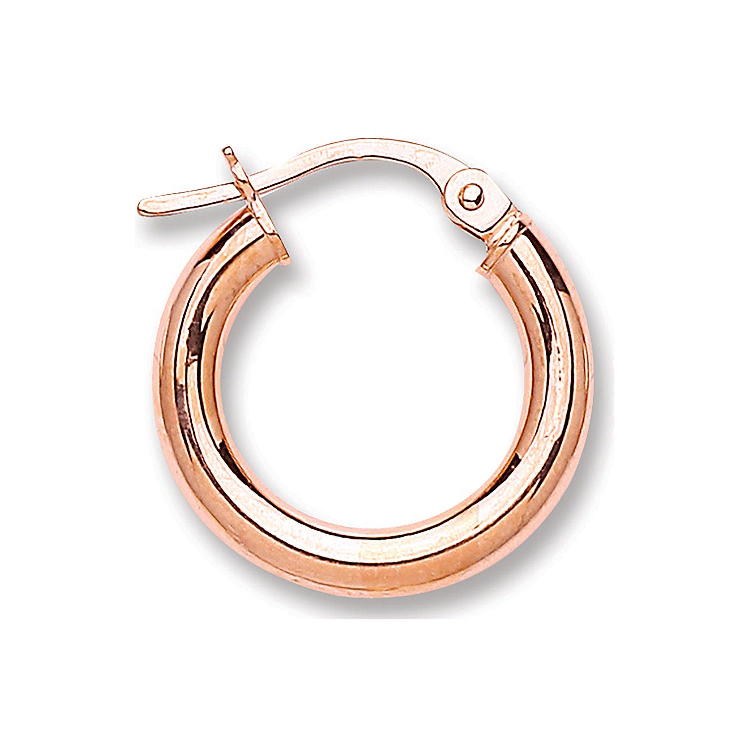 G 15mm Round Tube Hoop Earrings