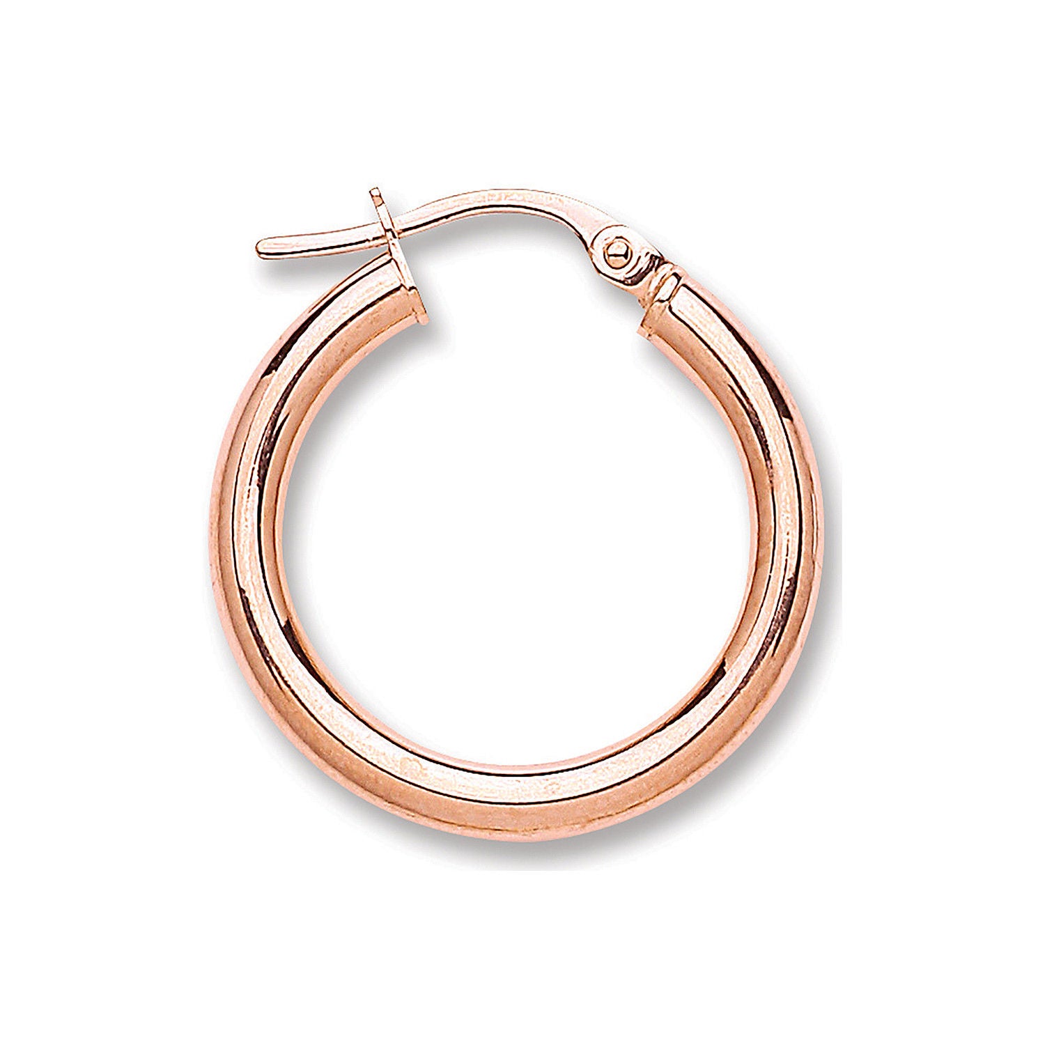 G 20mm Round Tube Hoop Earrings
