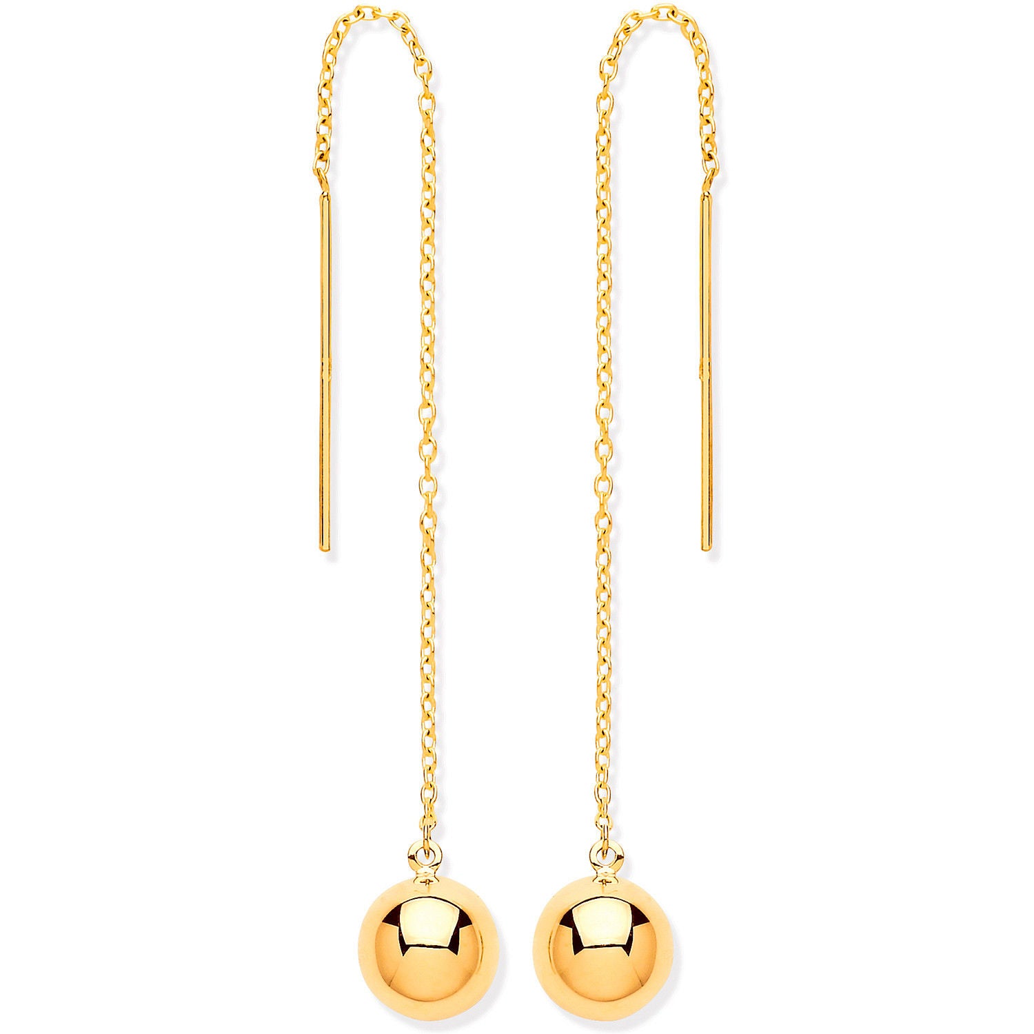 G Ball Chain Threader Earrings