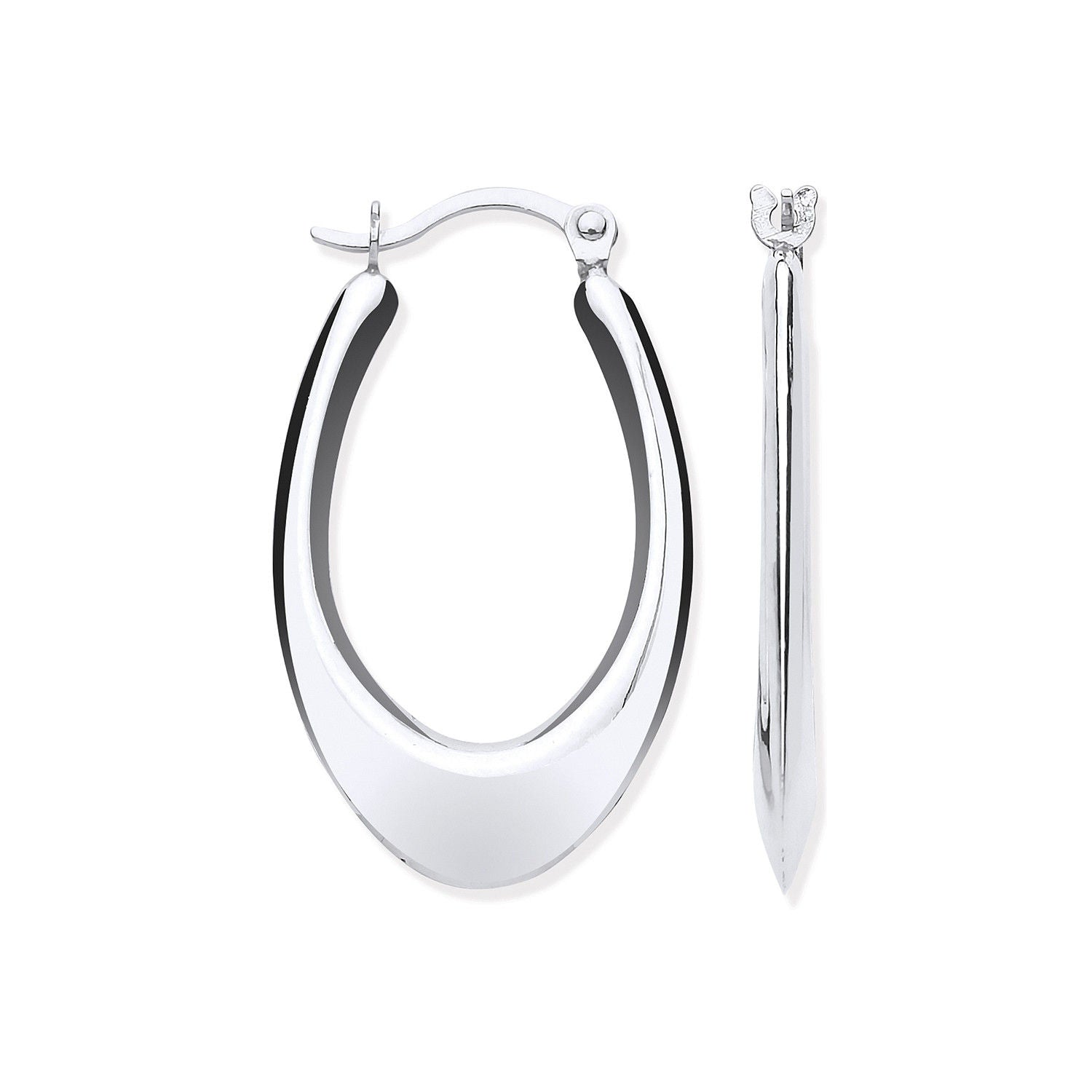 G Hollow Plain Tube Earrings