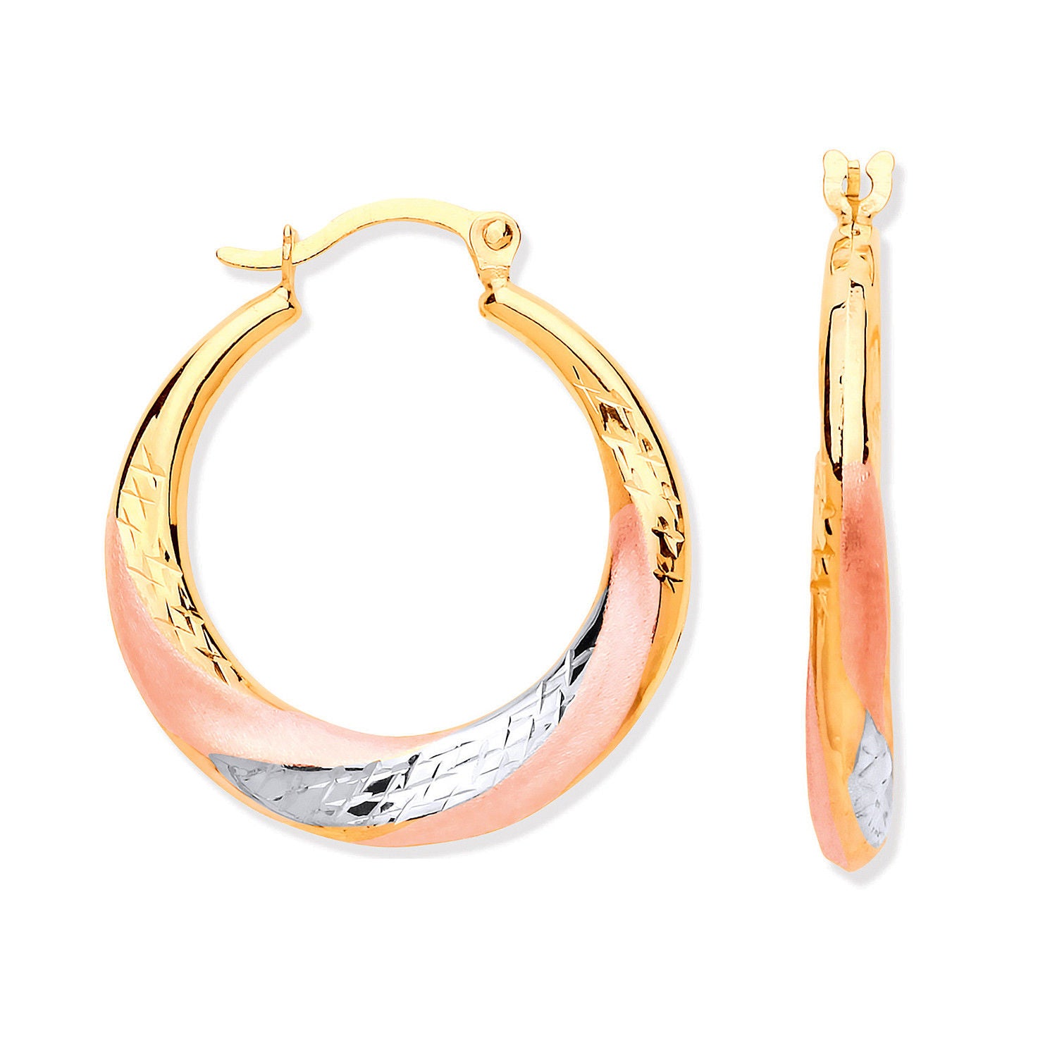 G Twist Hoop Earrings