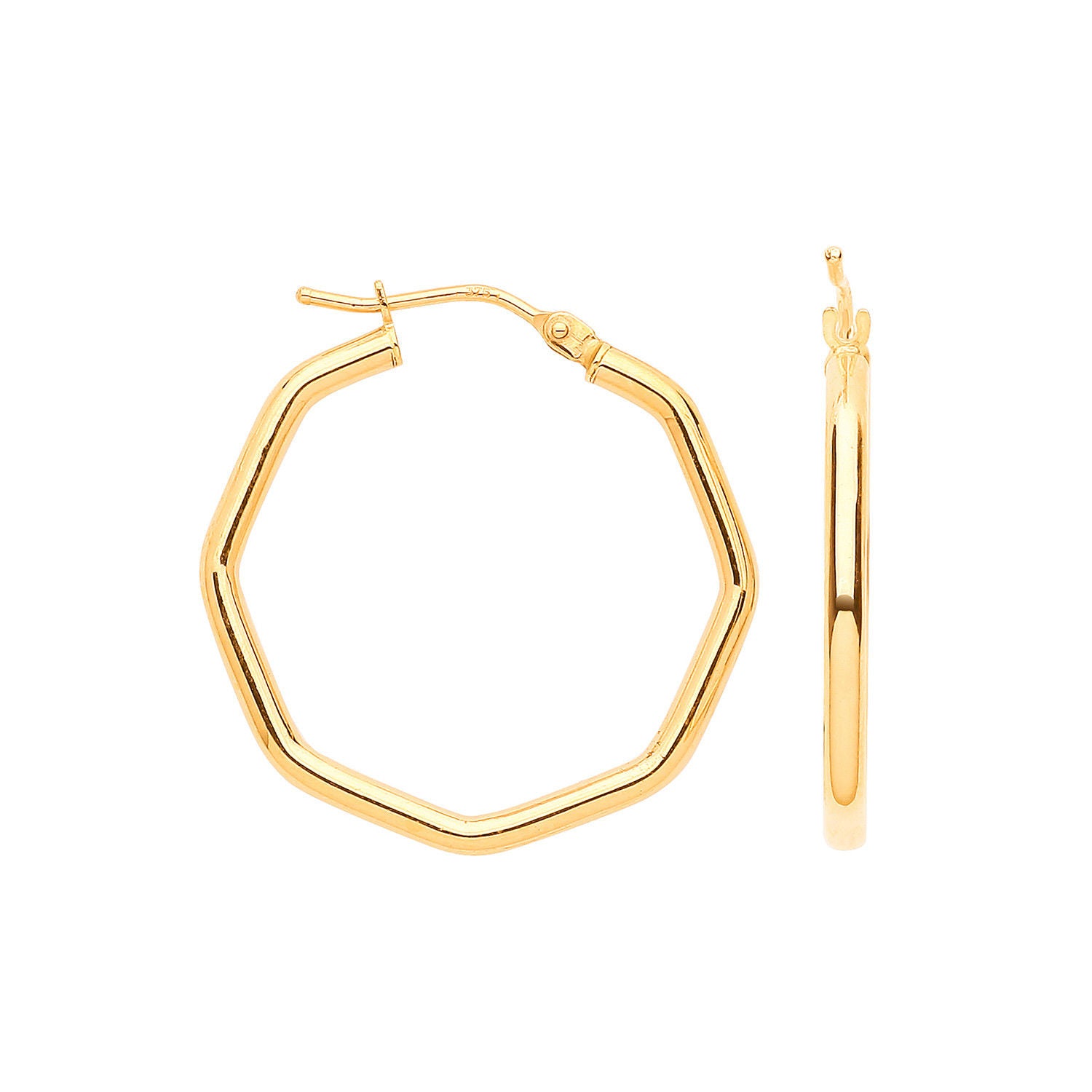 G 26mm Octagon 26mm Hoop Earrings