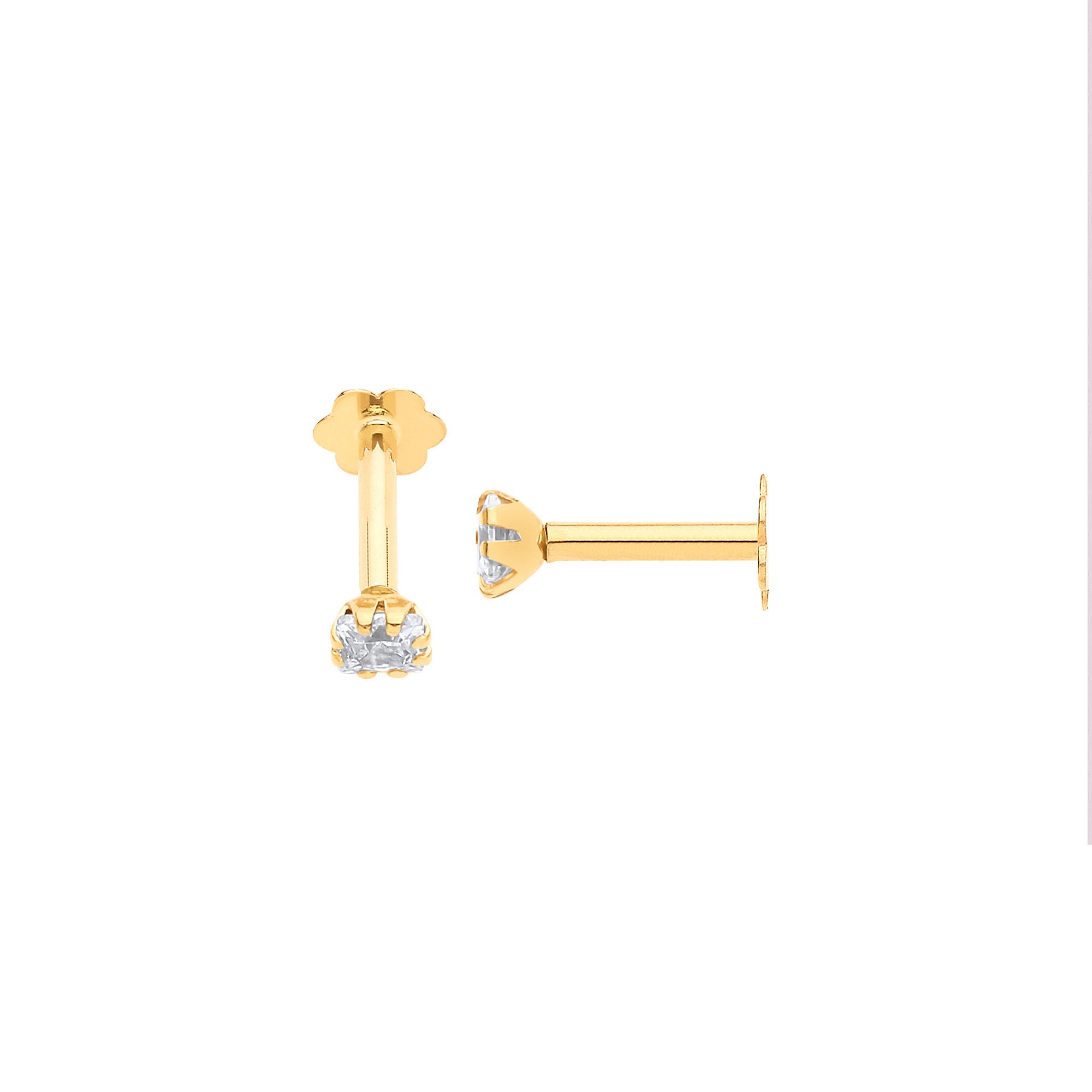 C CZ Ear Cartilage Stud
