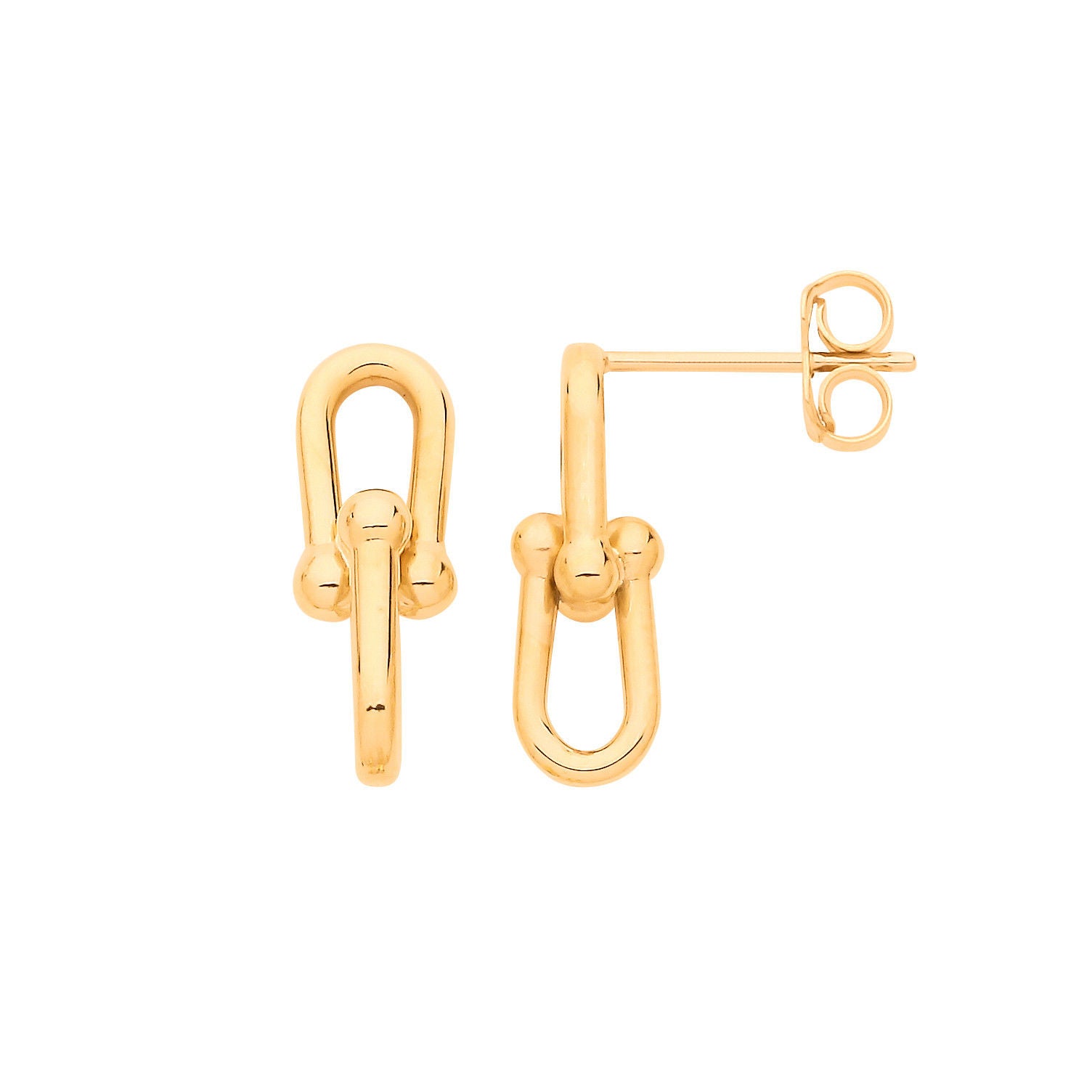G Bike Lock Stud Earrings