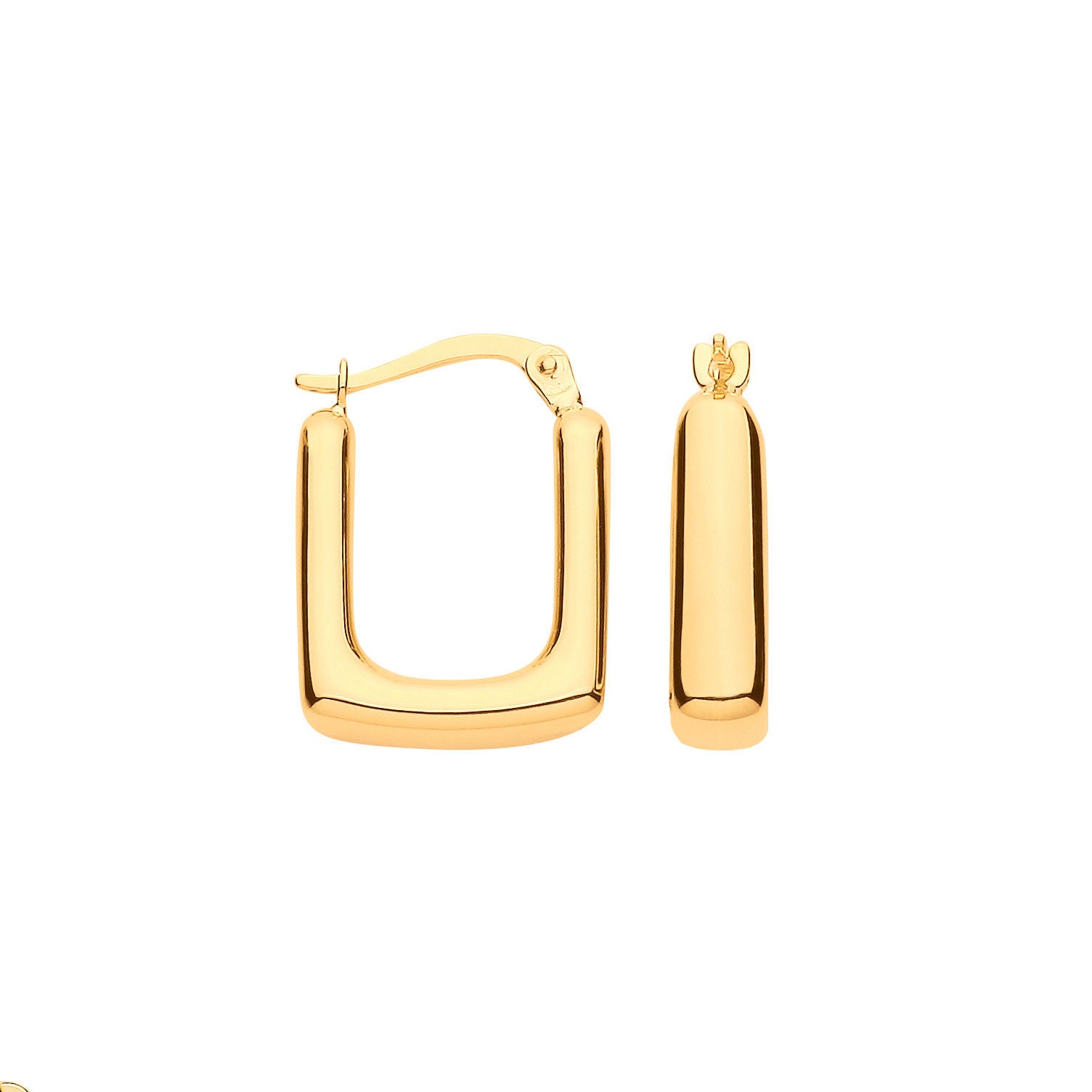 G Square Hoop Earrings