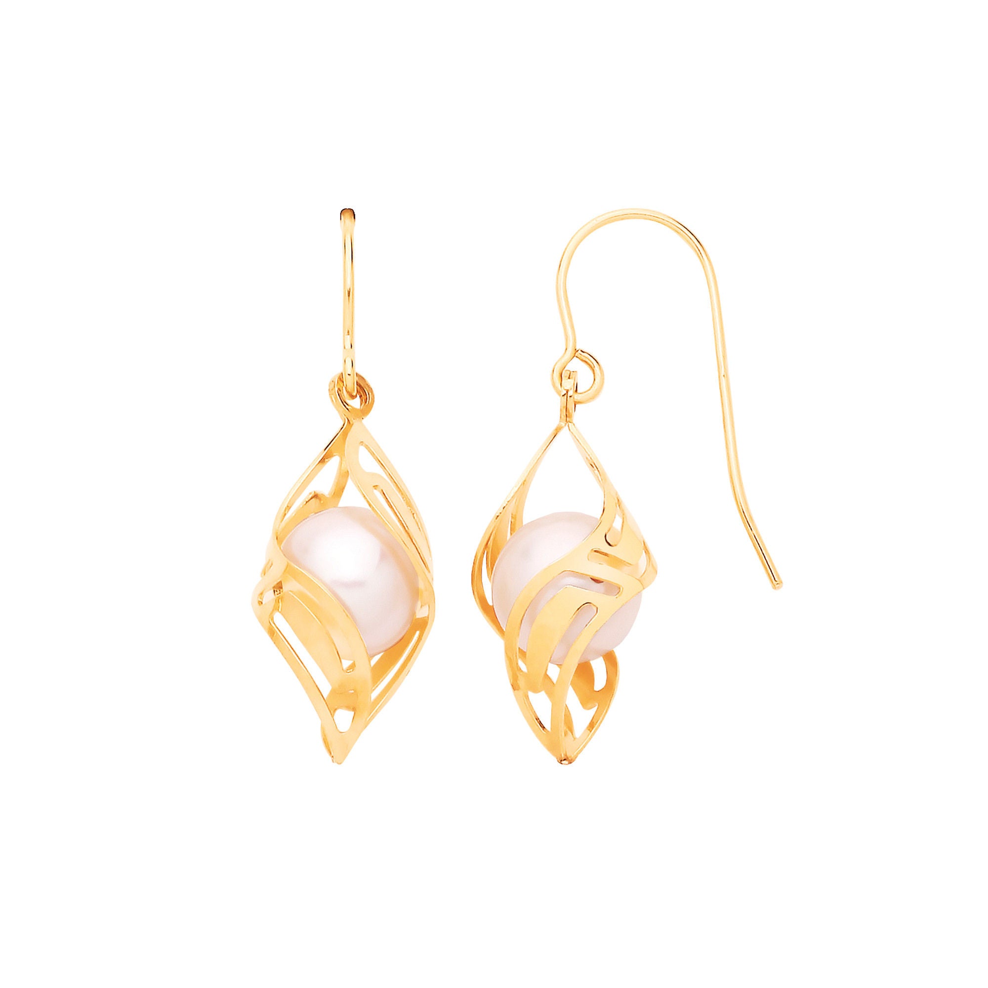G Pearl Fancy Drop Earrings