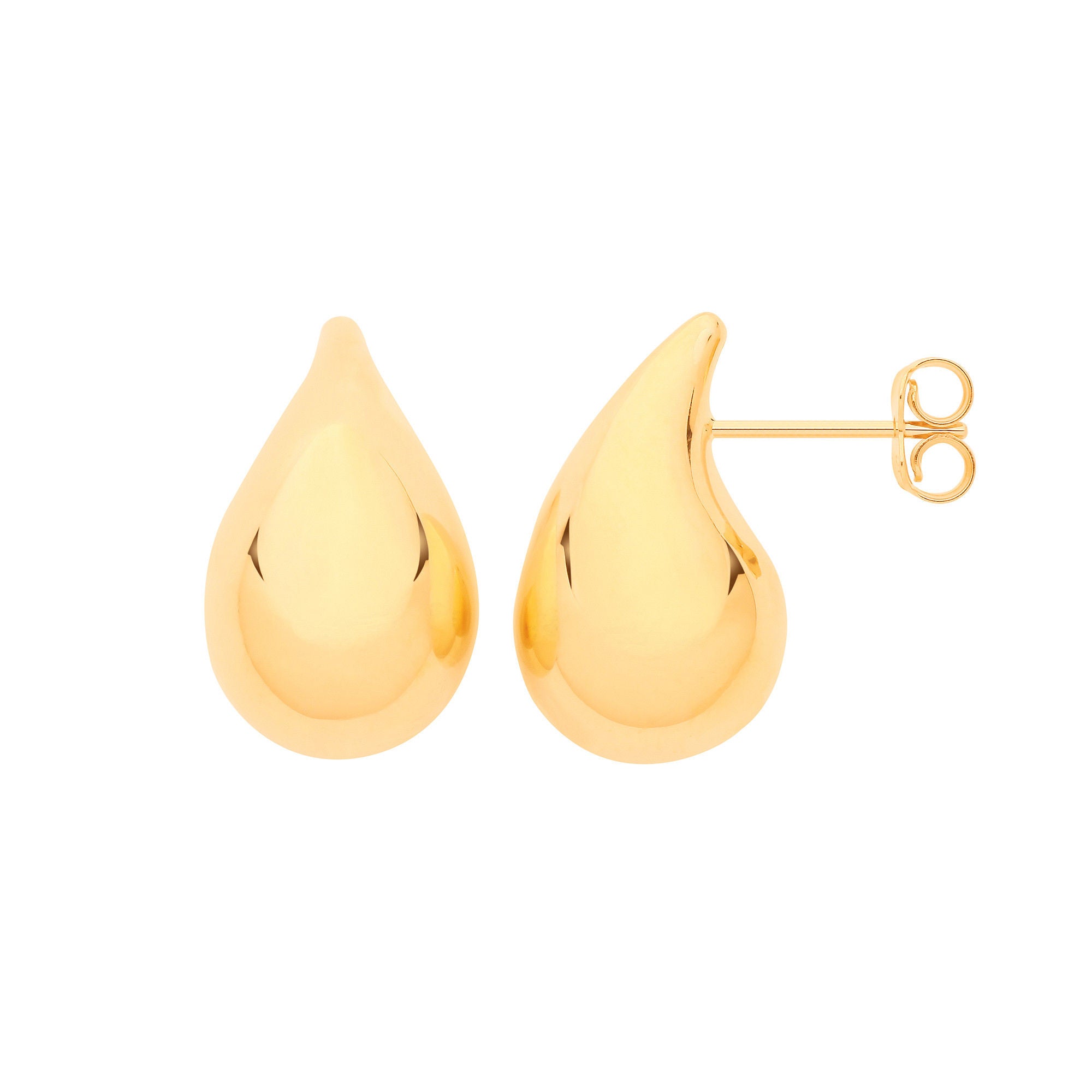 G Large Teardrop Studs