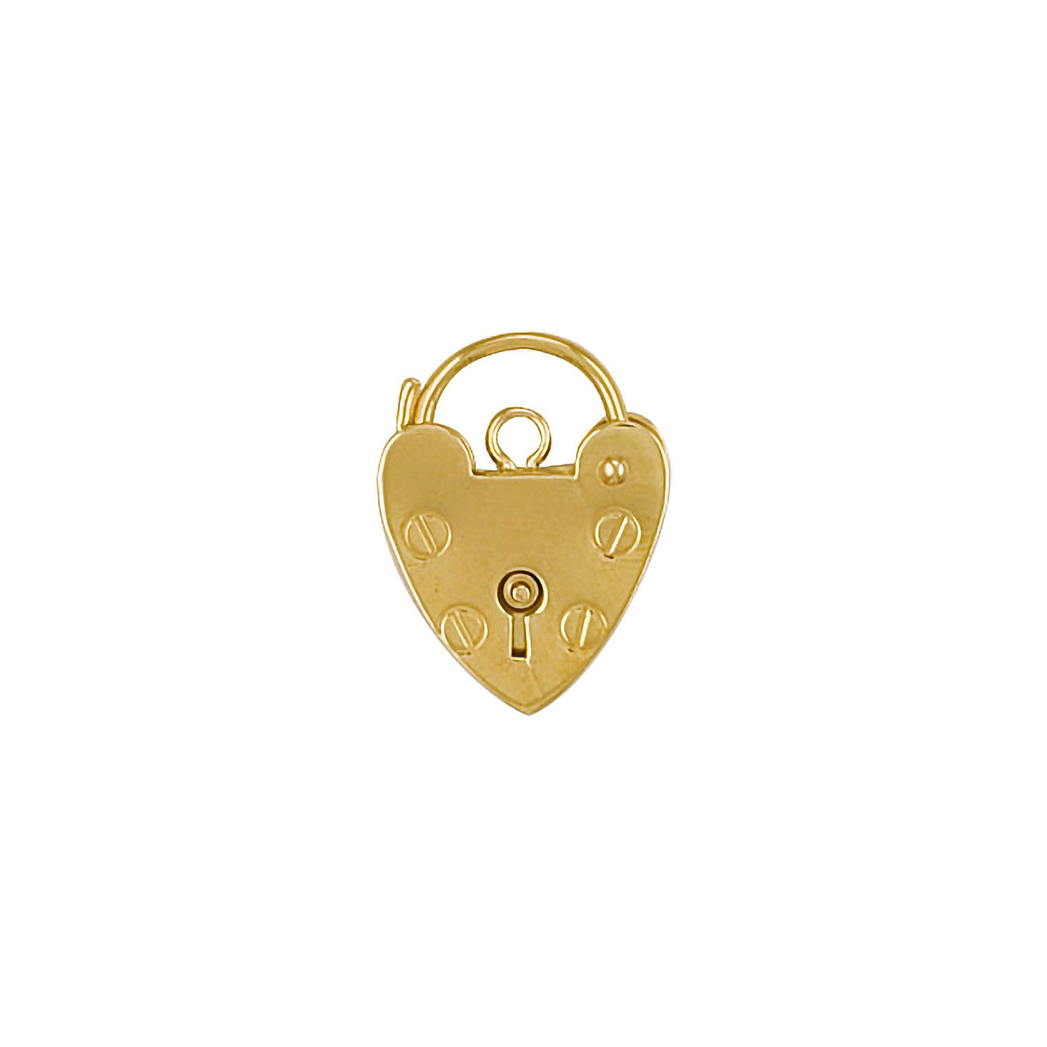 9ct YG 9mm Padlock