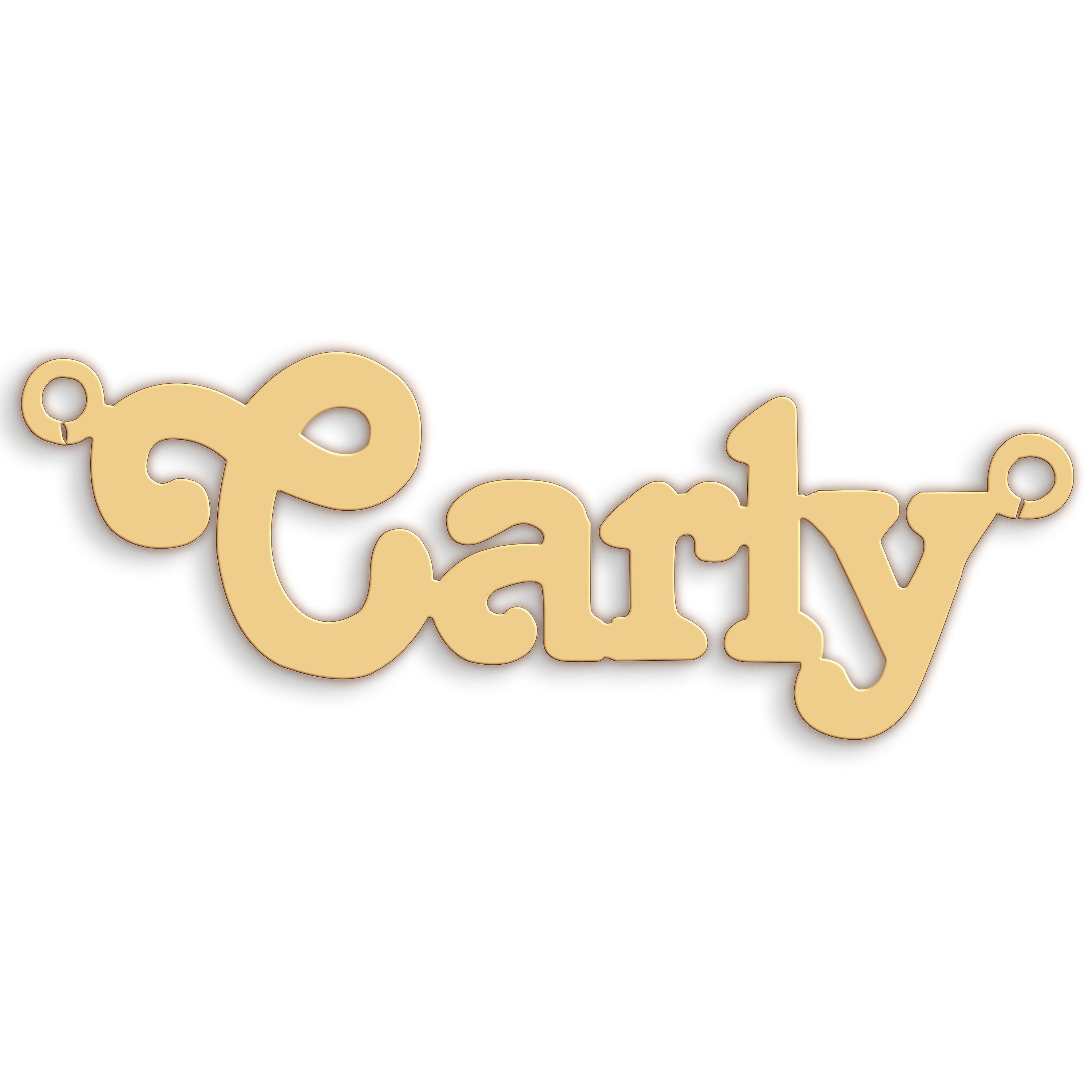 9ct Gold Medium Terra Nameplate