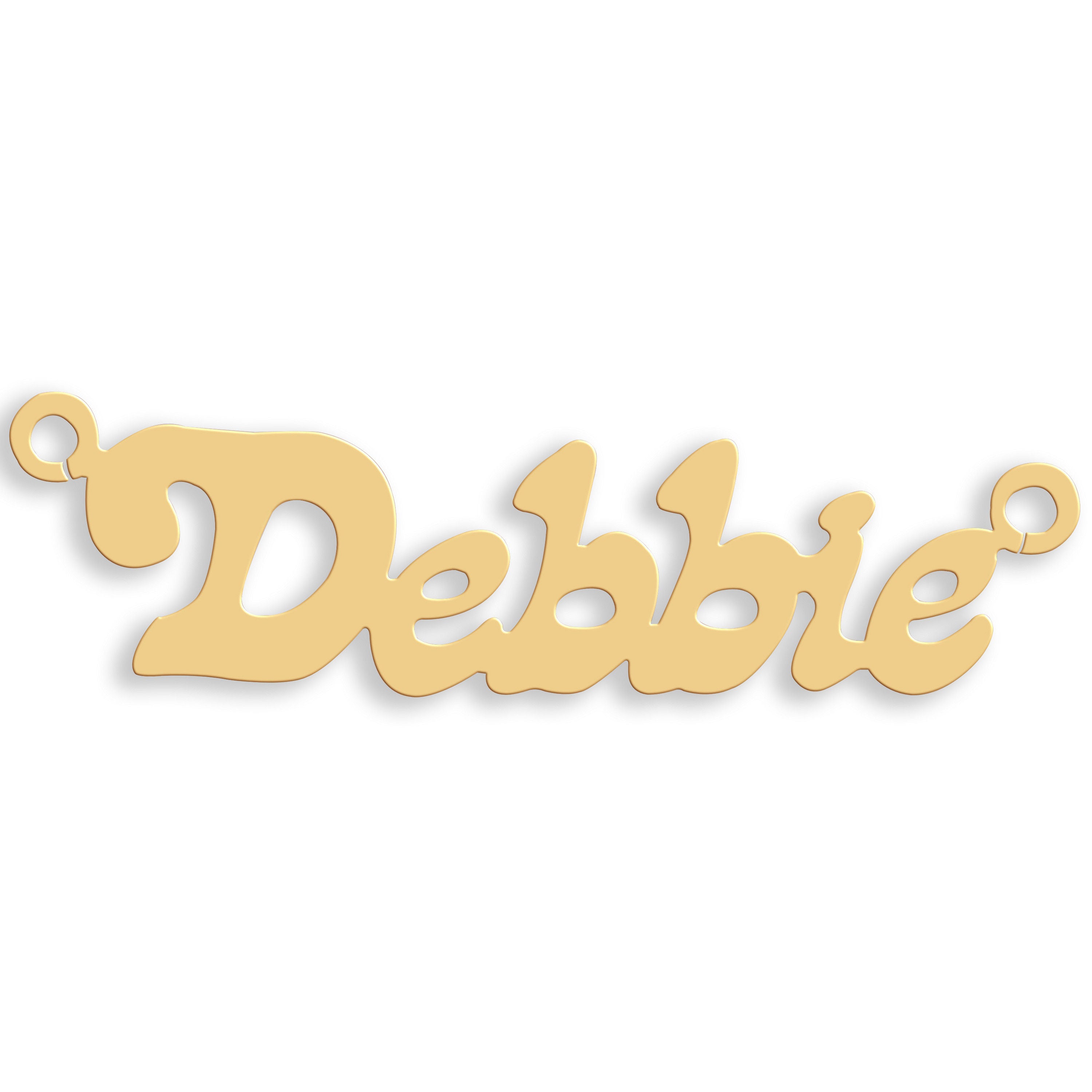 9ct Gold Small Lazybones Nameplate