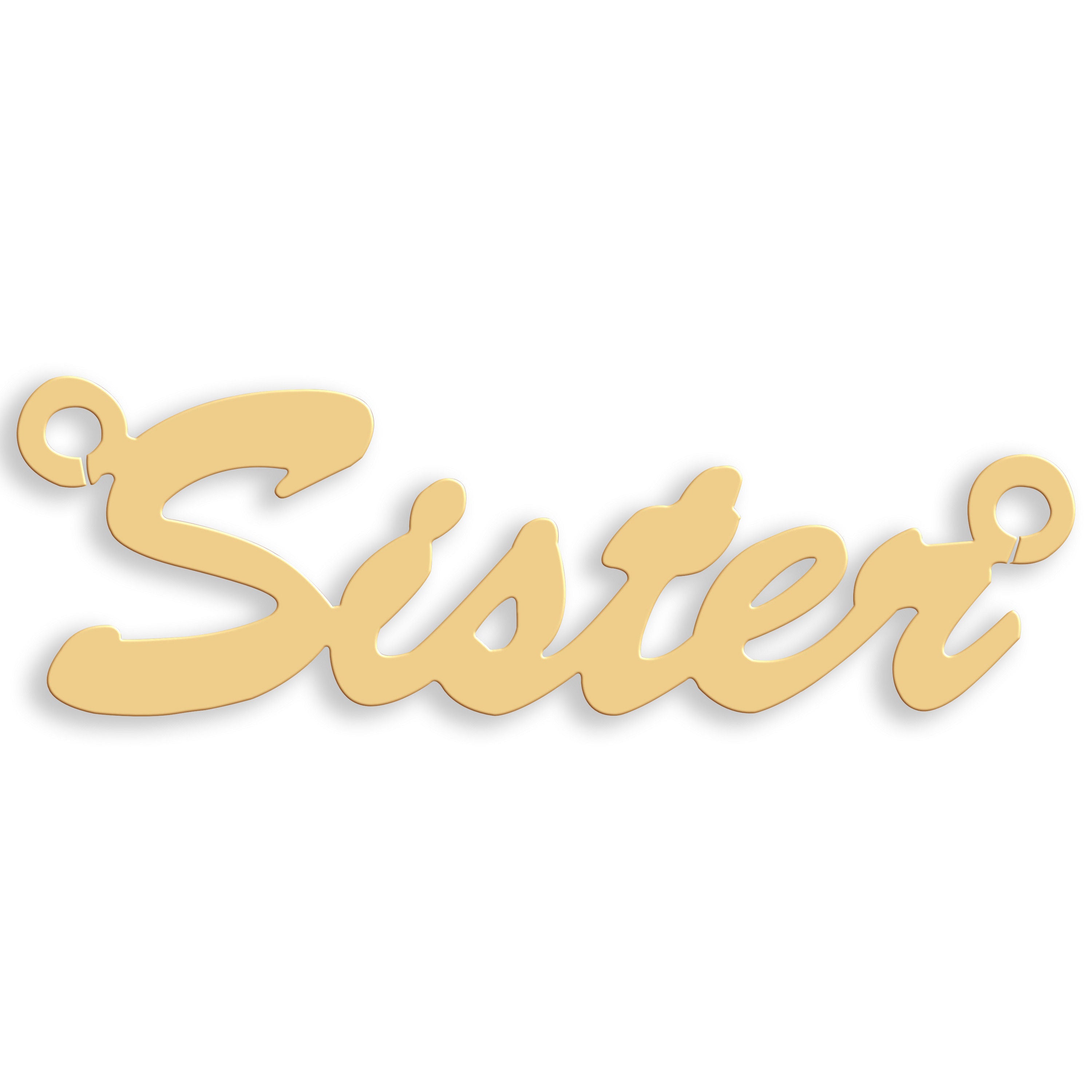 9ct Gold Small Script Nameplate