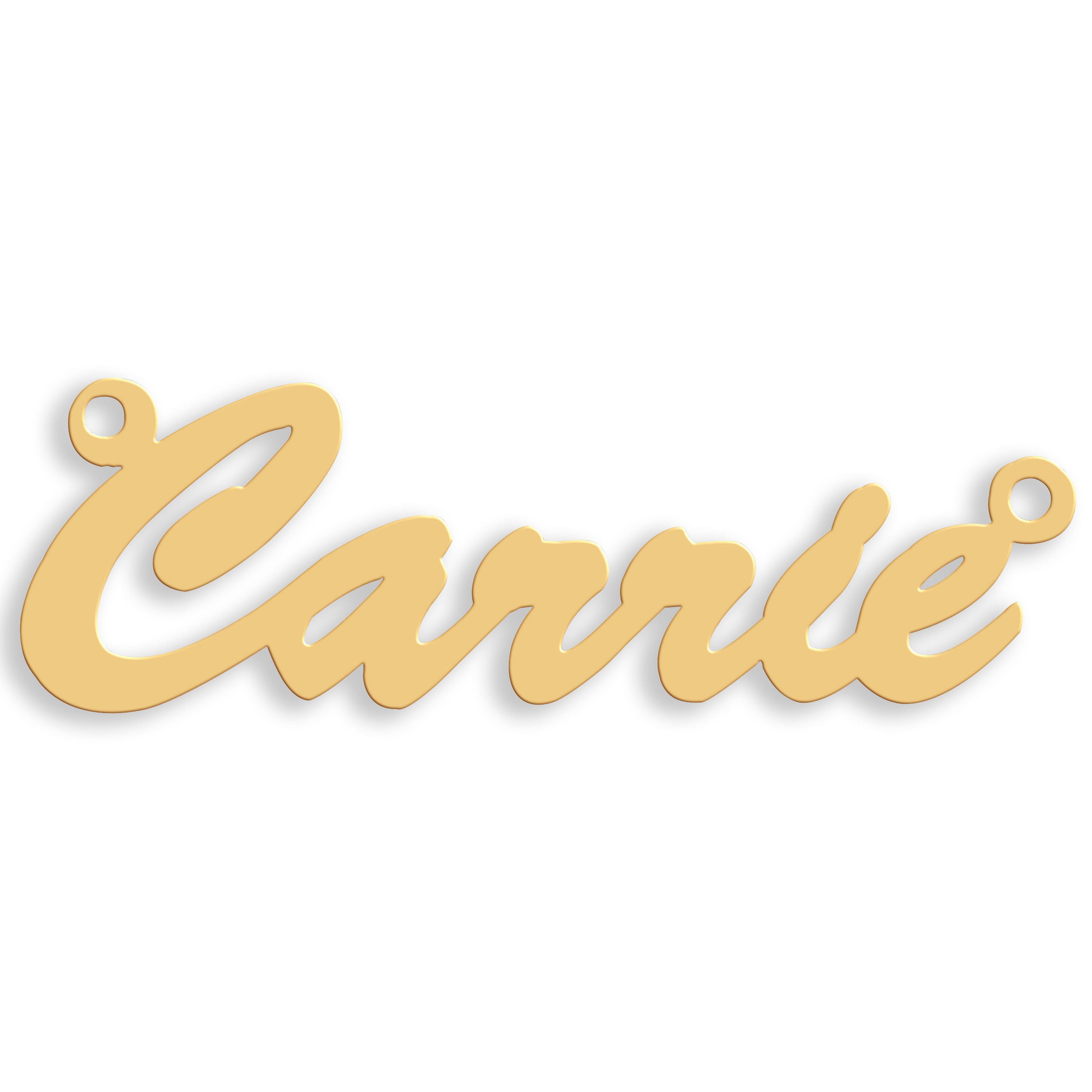 9ct Gold Medium Script Nameplate