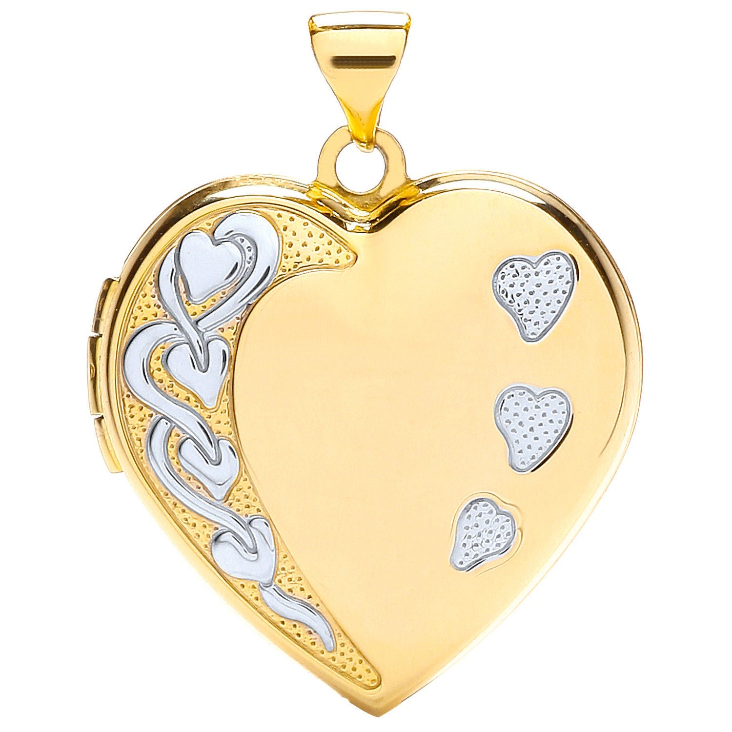 W Heart Shaped Family Locket
