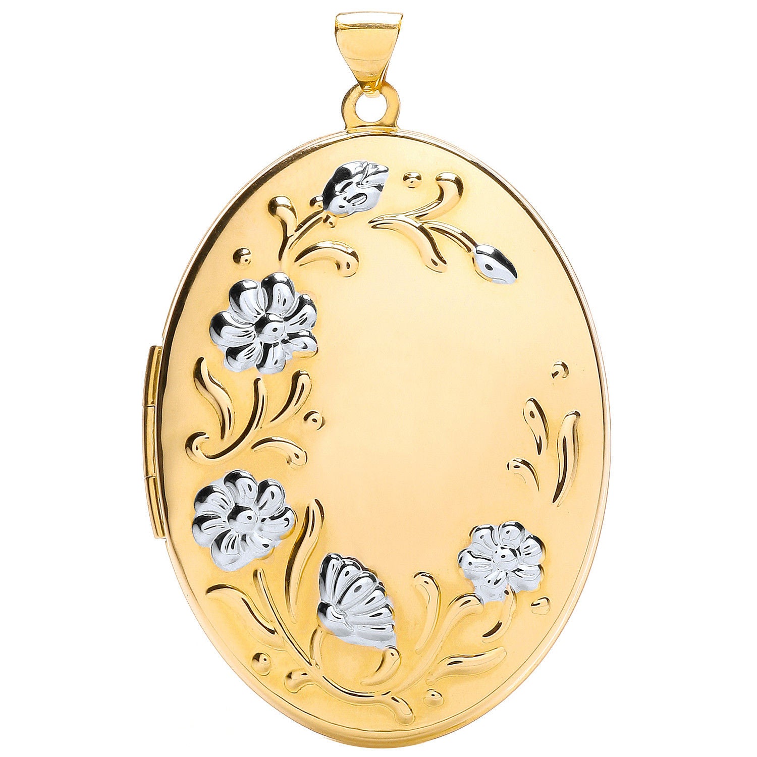Y Oval Flower design Locket