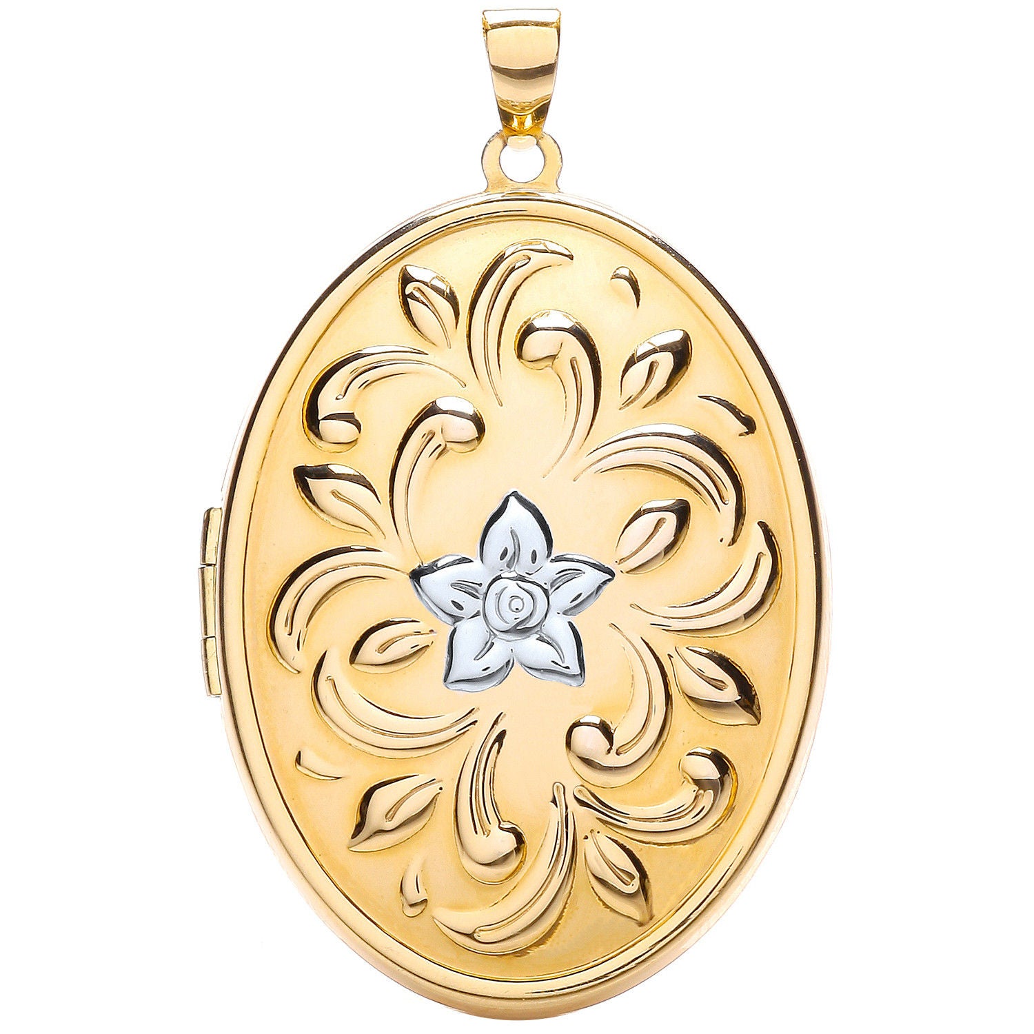 Y Oval Locket with design