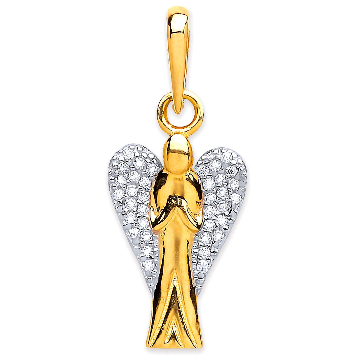 G CZ Angel  Pendant
