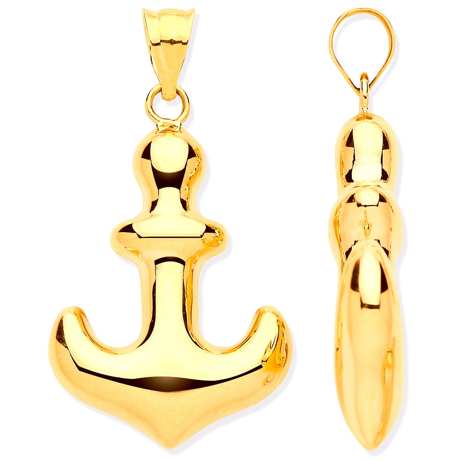 G Hollow Anchor Pendant