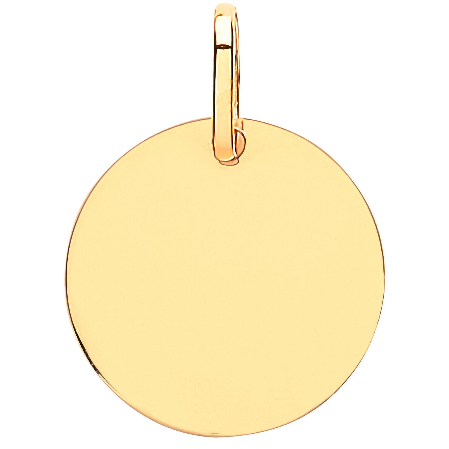 Y/G 14mm Plain Round Pendant