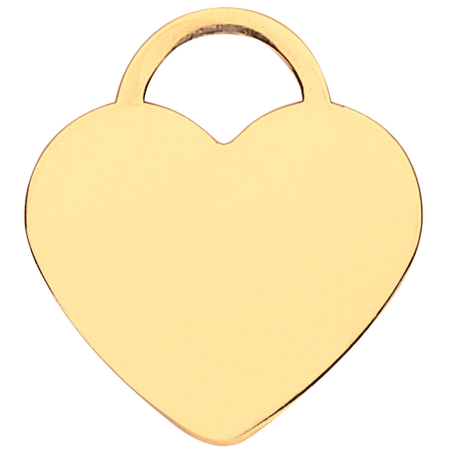 Y/G Plain Heart Pendant