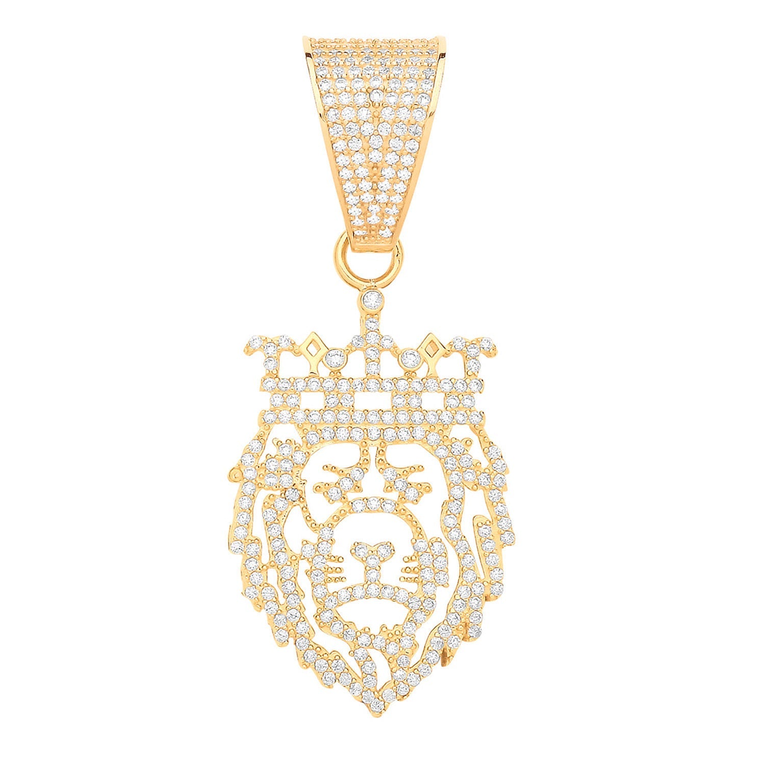 Crown Cubic Zirconia Cut Out Pendant
