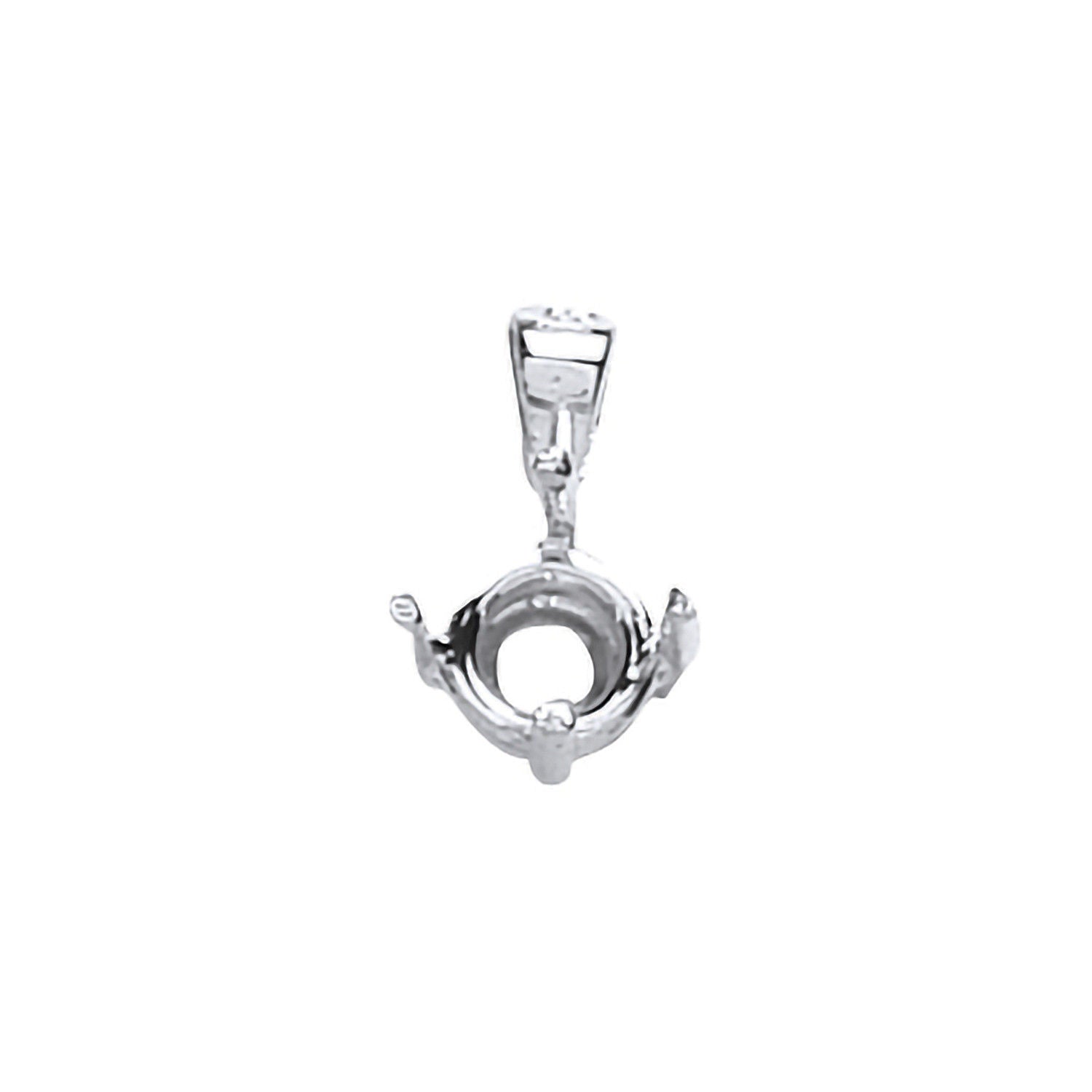 18ct 9ct White Gold Pendant Mount 0.20-0.25ct