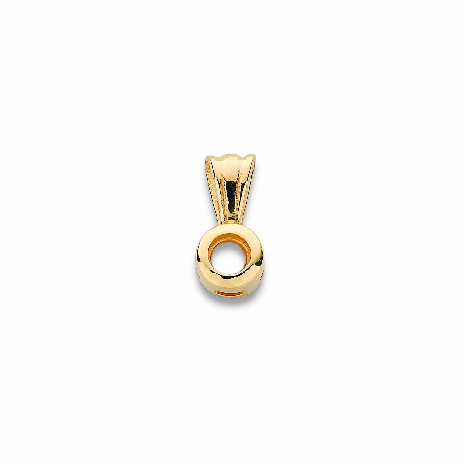18ct 9ct Yellow Gold Pendant Mount Rubover 0.15ct
