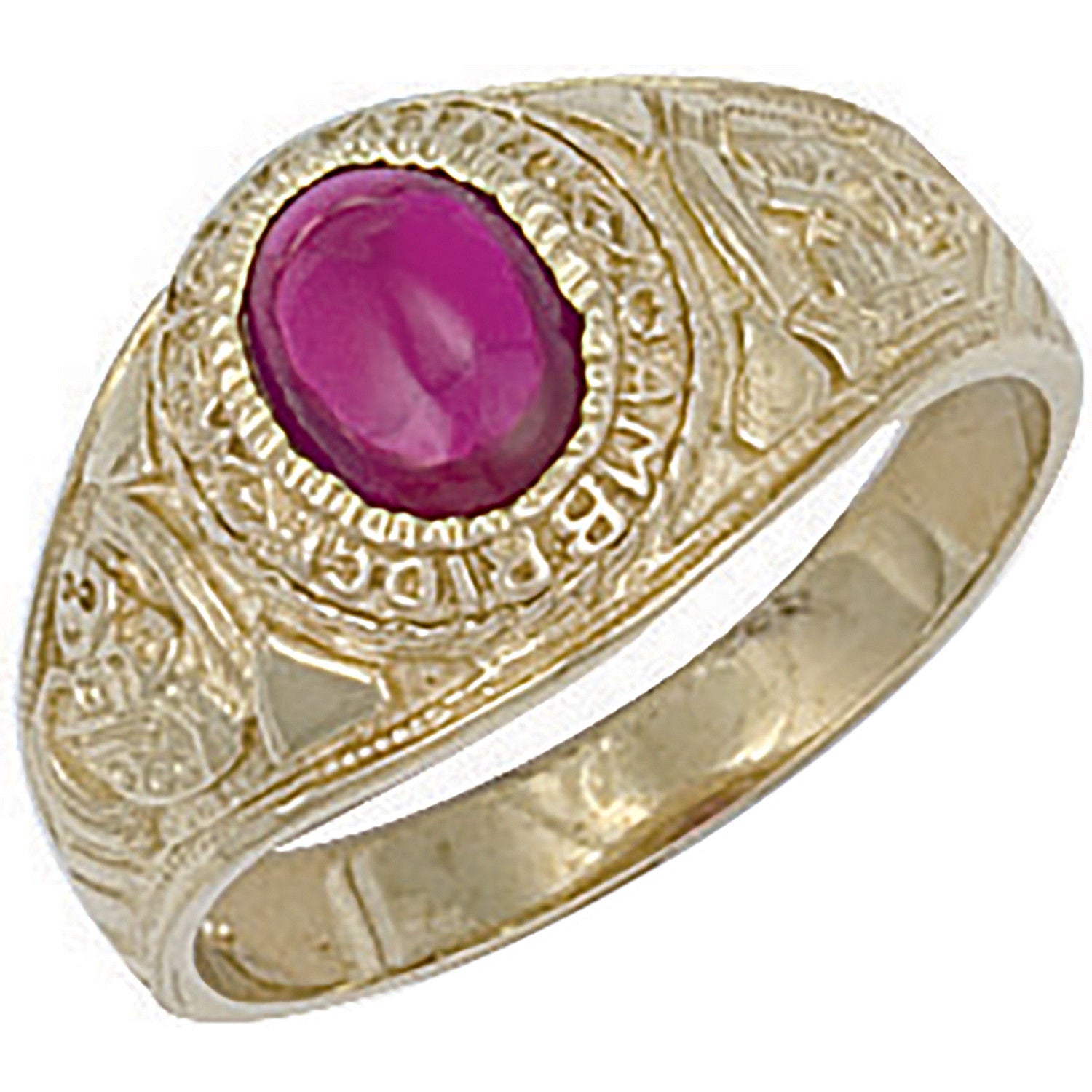 Y/G Red Cabochon College Ring
