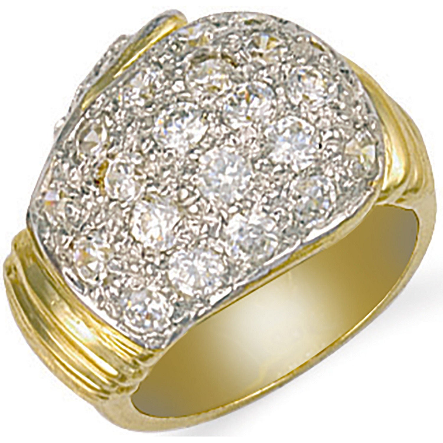 9ct Yellow Gold Cubic Zirconia Boxing Glove Ring