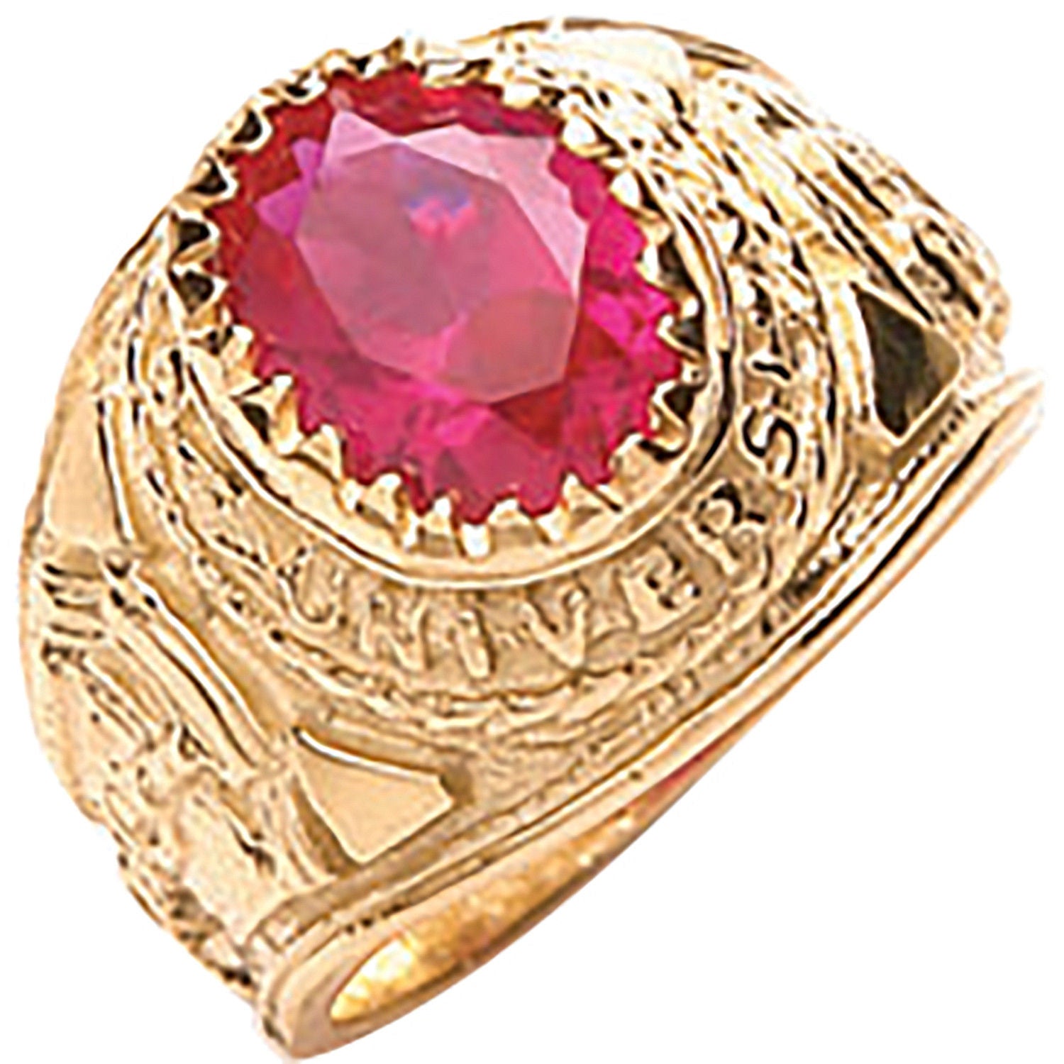 Y/G Red CZ Baby Collage Ring
